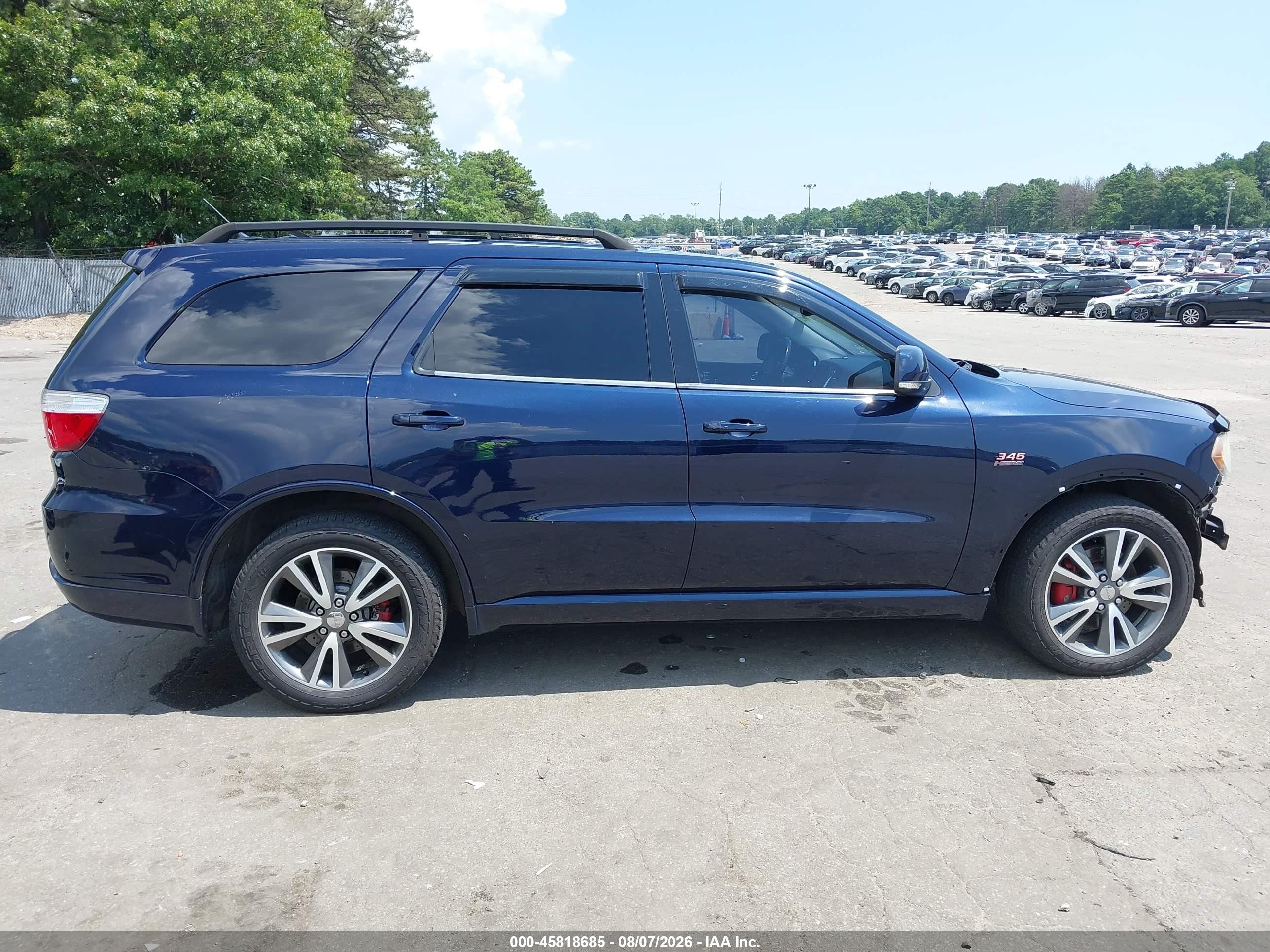 2013 Dodge Durango R/t Blue vin: 1C4SDJCTXDC652993