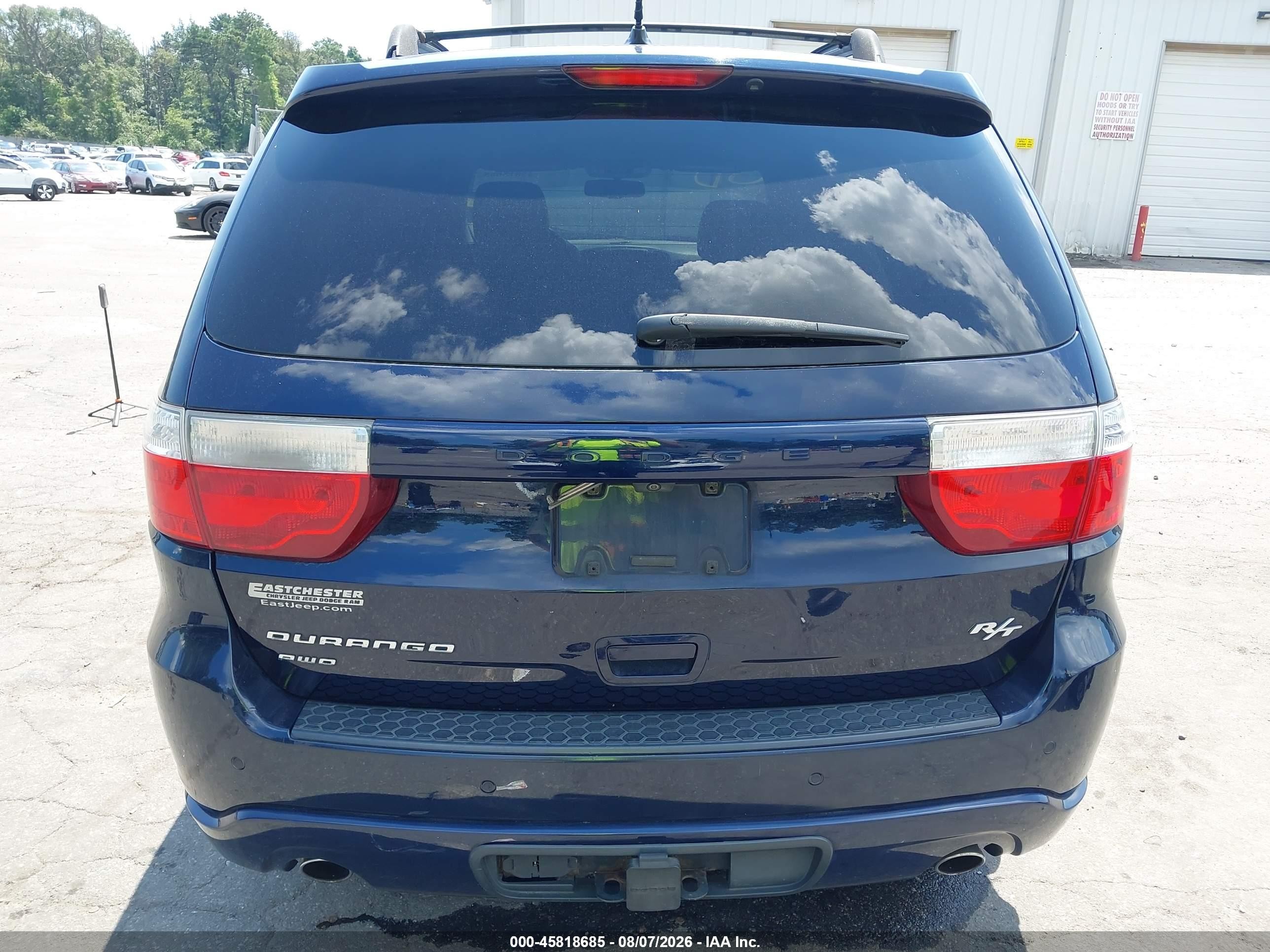 2013 Dodge Durango R/t Blue vin: 1C4SDJCTXDC652993