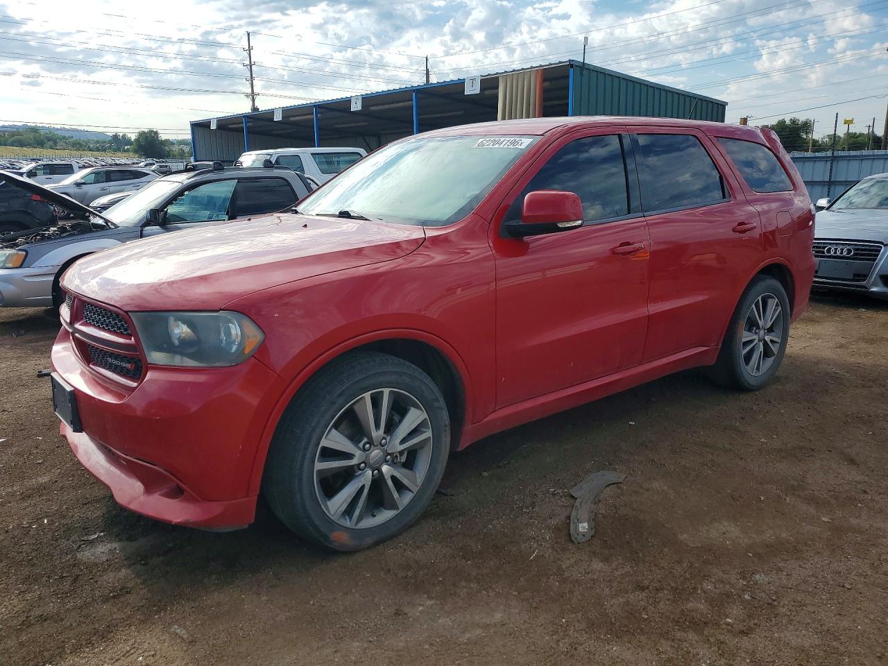 2013 Dodge Durango R/t Red vin: 1C4SDJCTXDC685296
