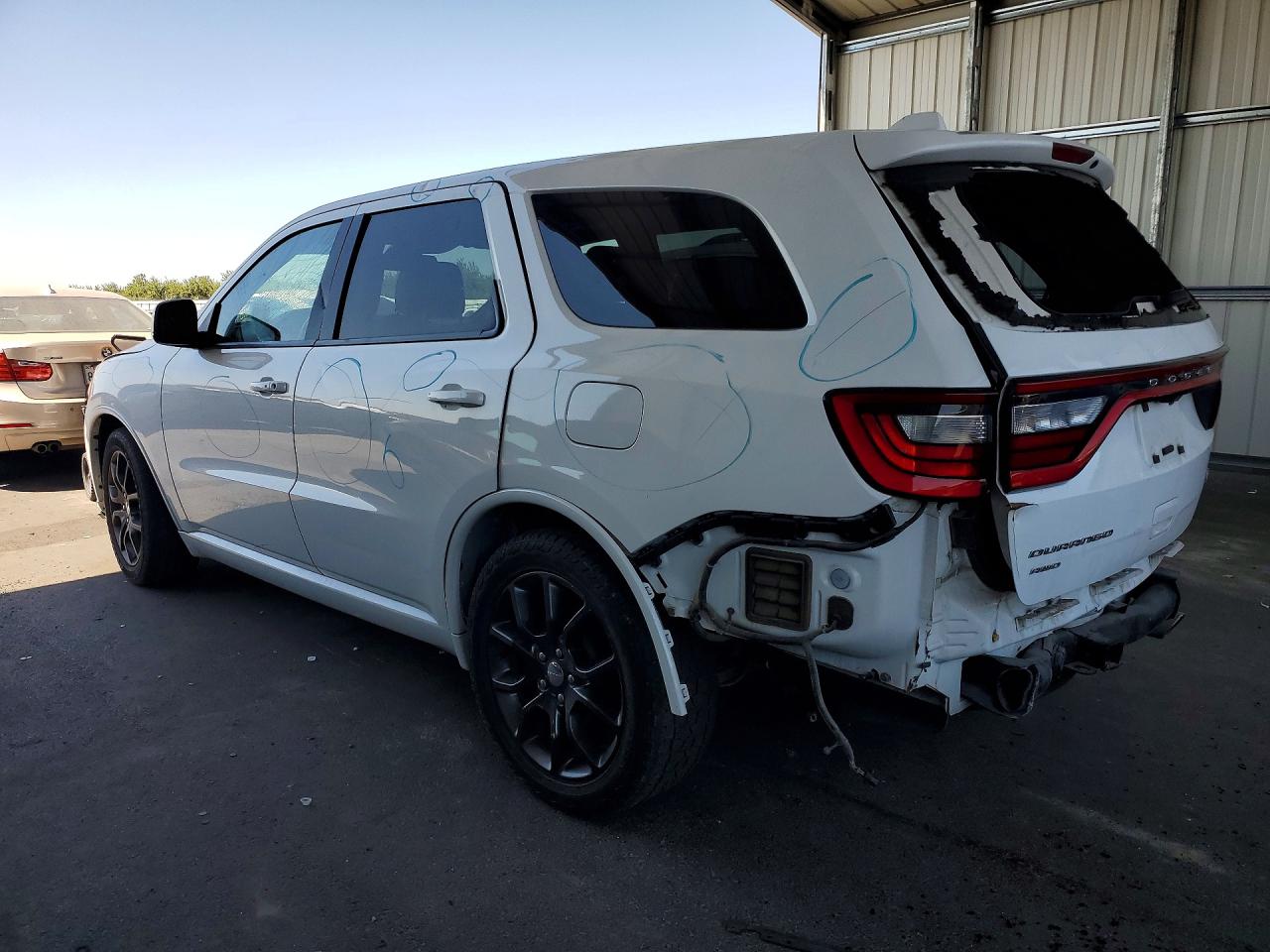 2015 Dodge Durango R White vin: 1C4SDJCTXFC223940