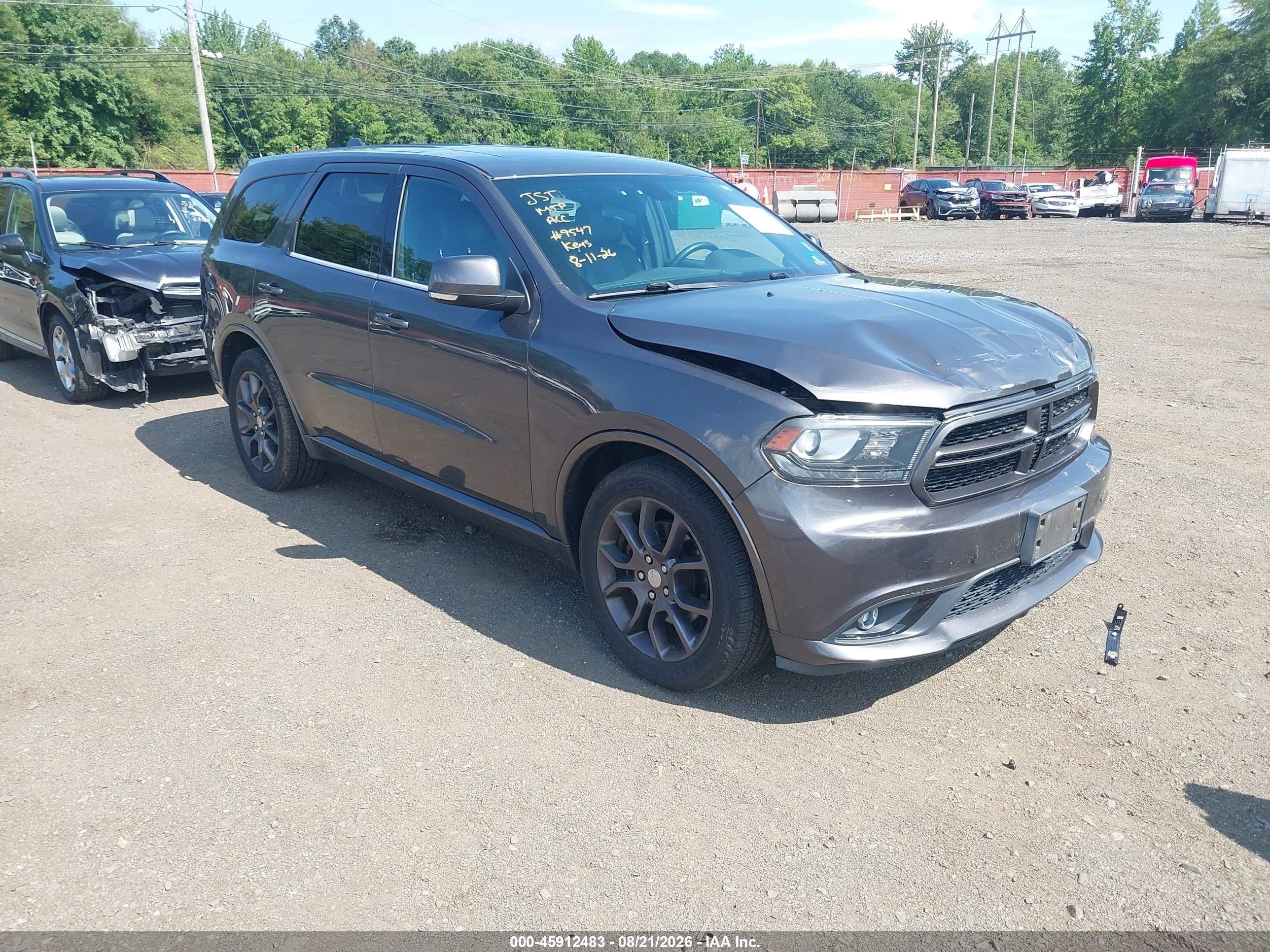 2015 Dodge Durango R/t Gray vin: 1C4SDJCTXFC232881