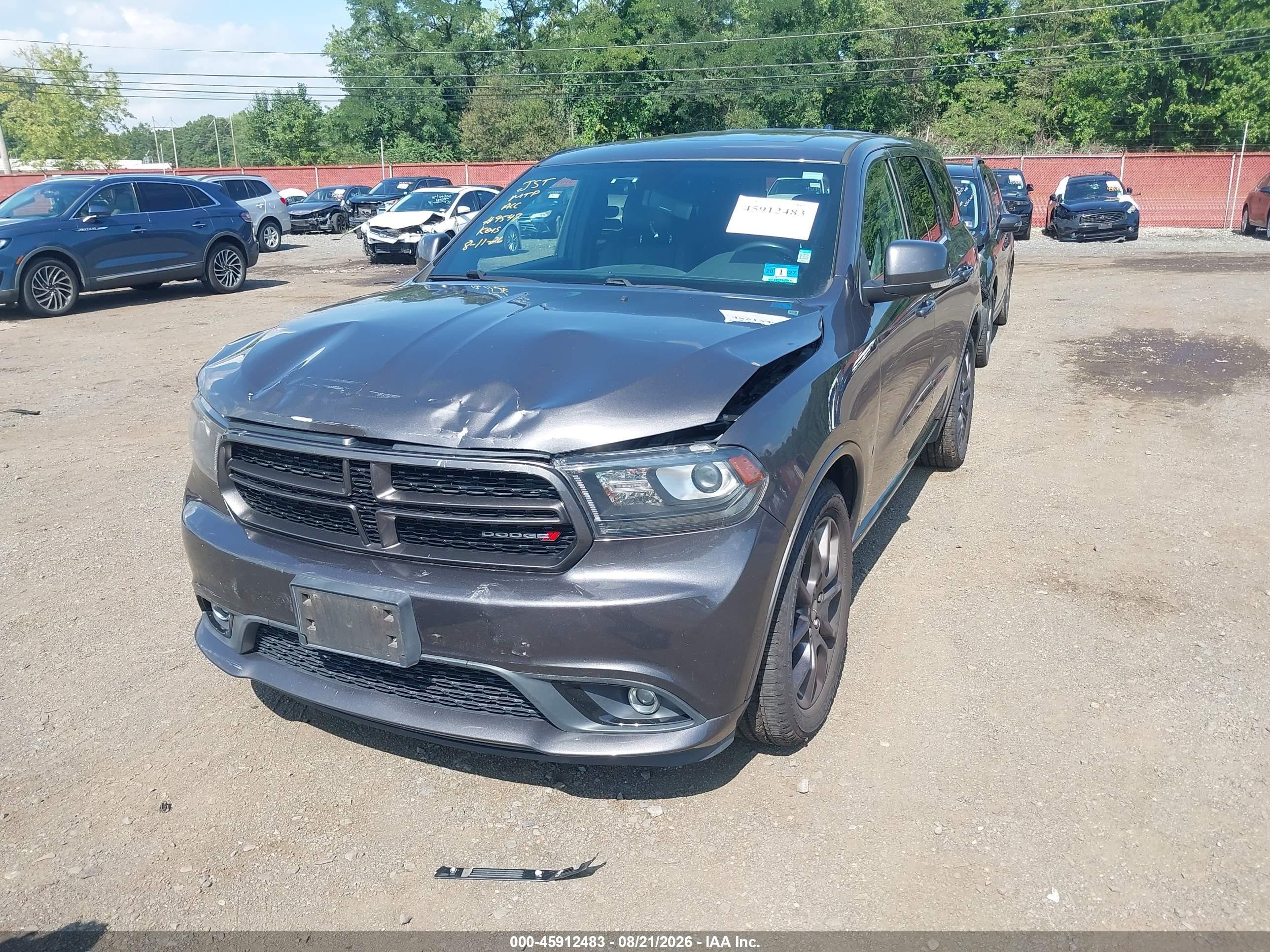 2015 Dodge Durango R/t Gray vin: 1C4SDJCTXFC232881