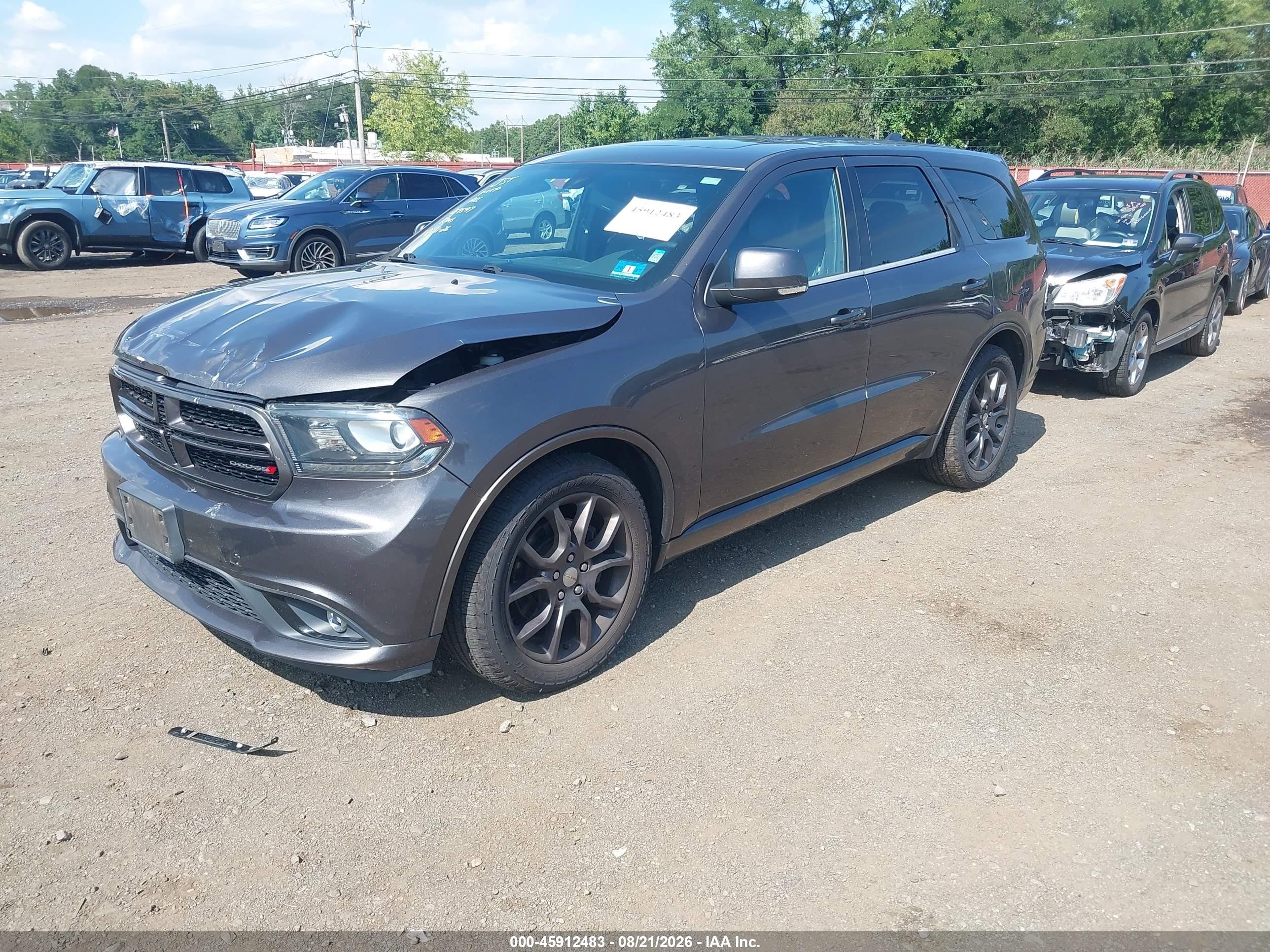 2015 Dodge Durango R/t Gray vin: 1C4SDJCTXFC232881