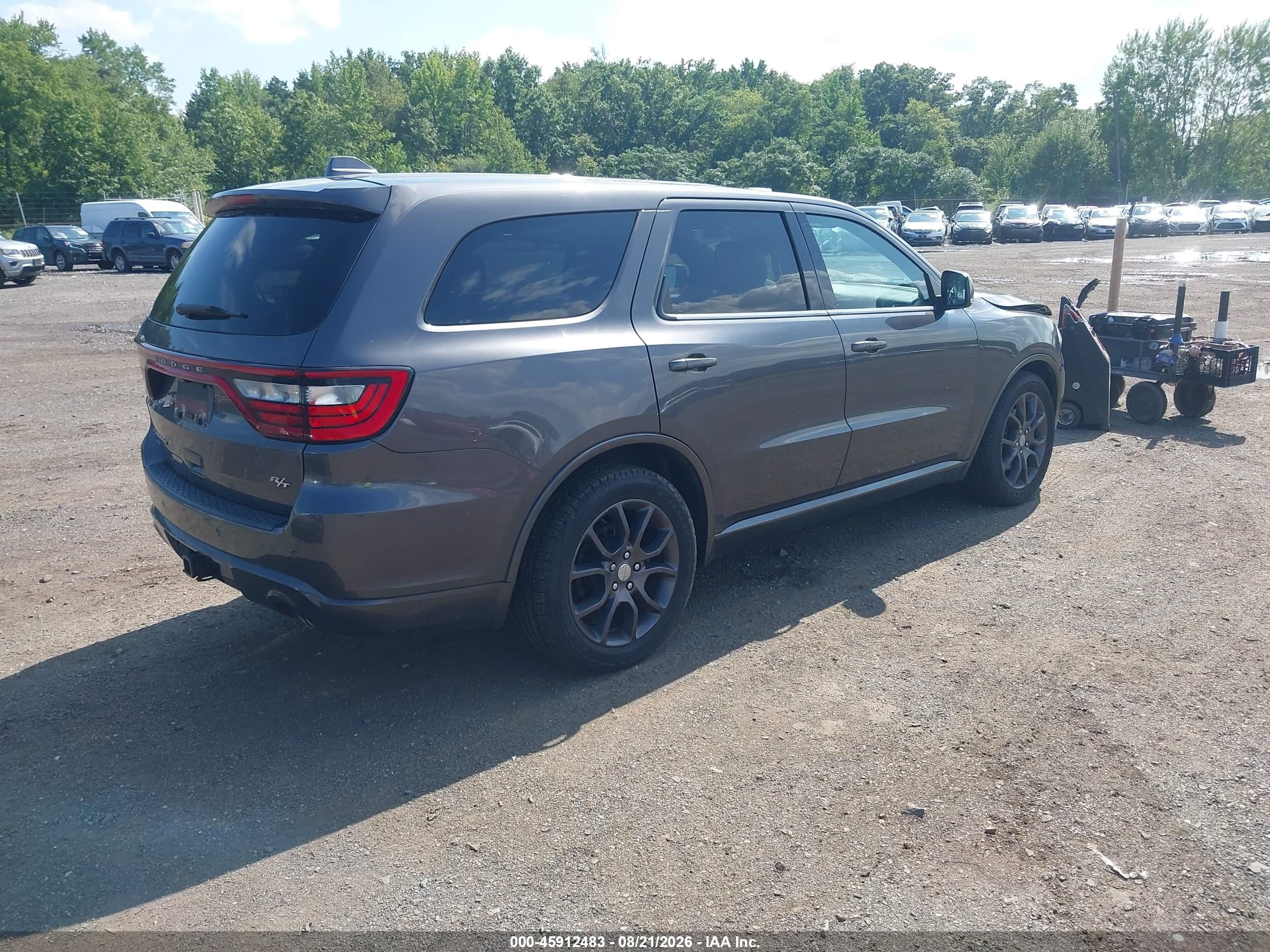 2015 Dodge Durango R/t Gray vin: 1C4SDJCTXFC232881