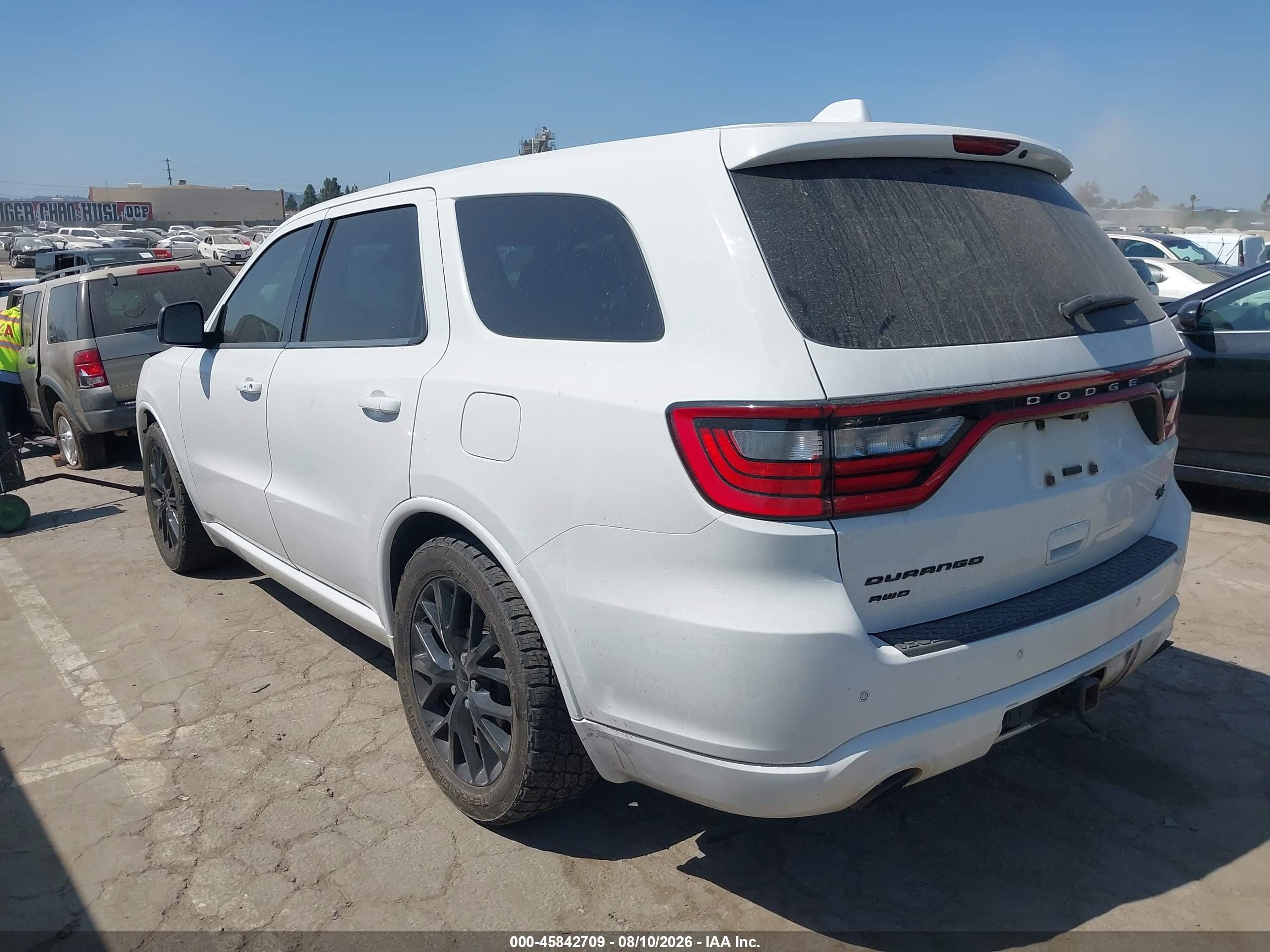 2015 Dodge Durango R/t White vin: 1C4SDJCTXFC953847