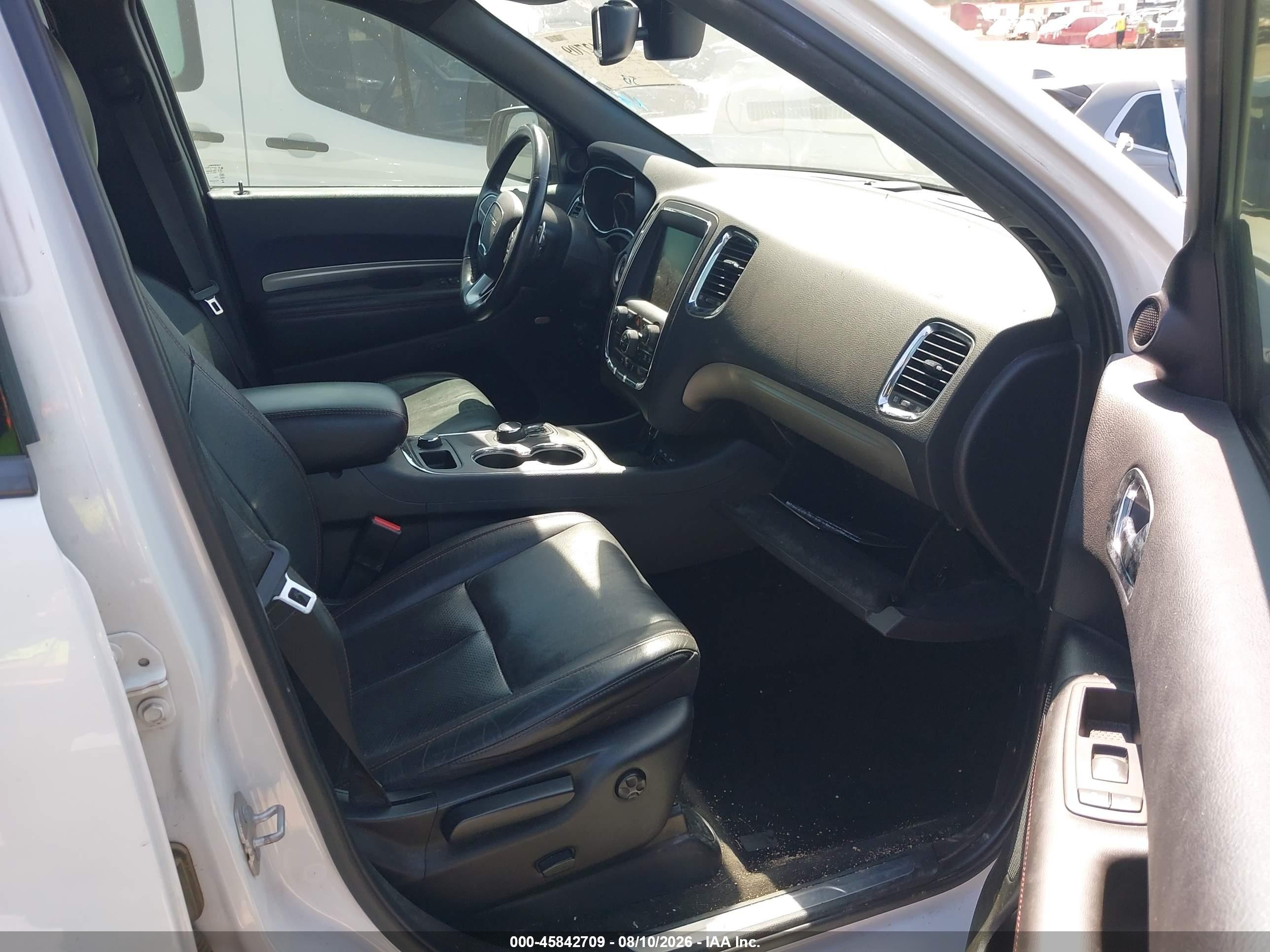 2015 Dodge Durango R/t White vin: 1C4SDJCTXFC953847