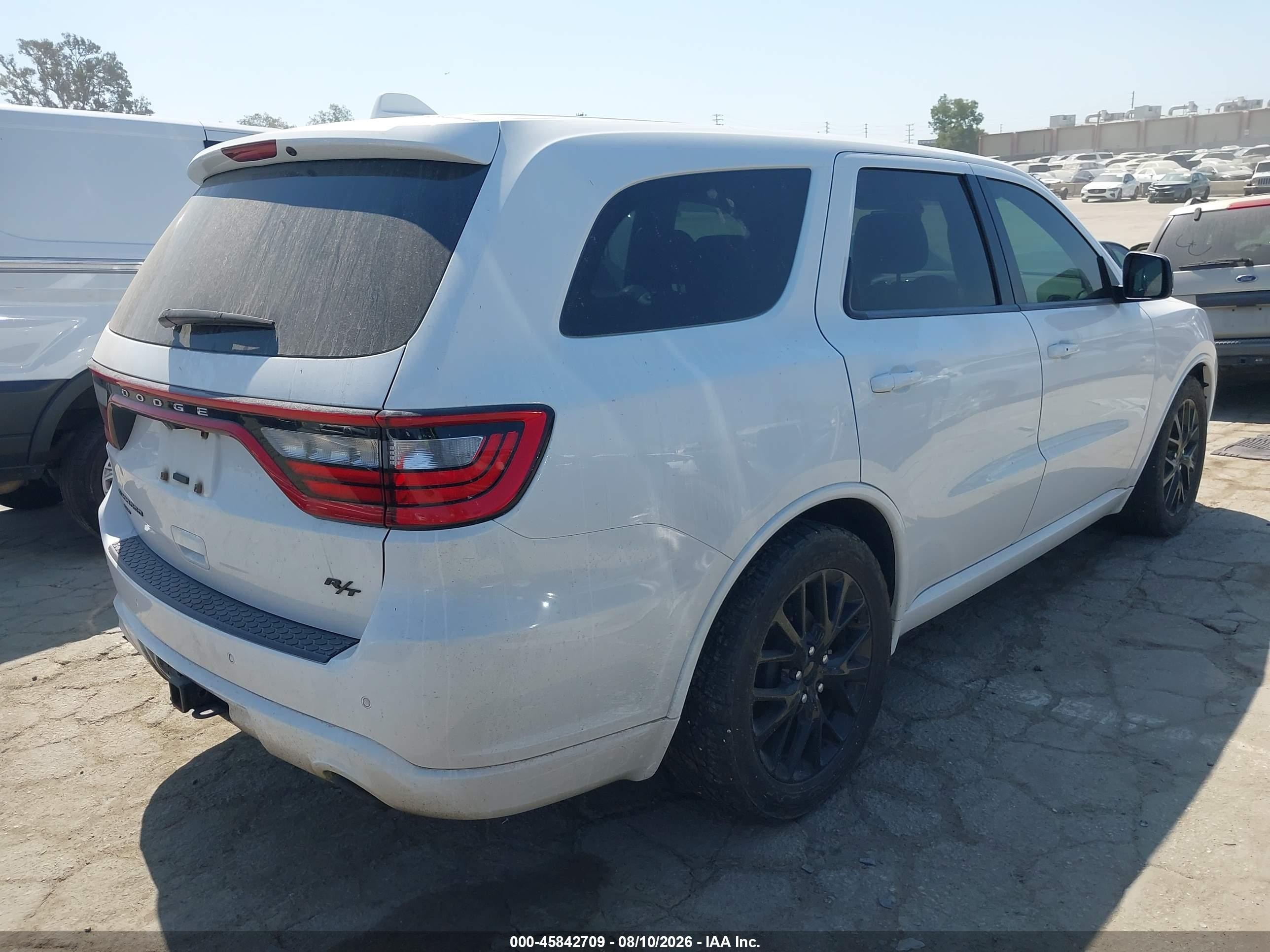 2015 Dodge Durango R/t White vin: 1C4SDJCTXFC953847