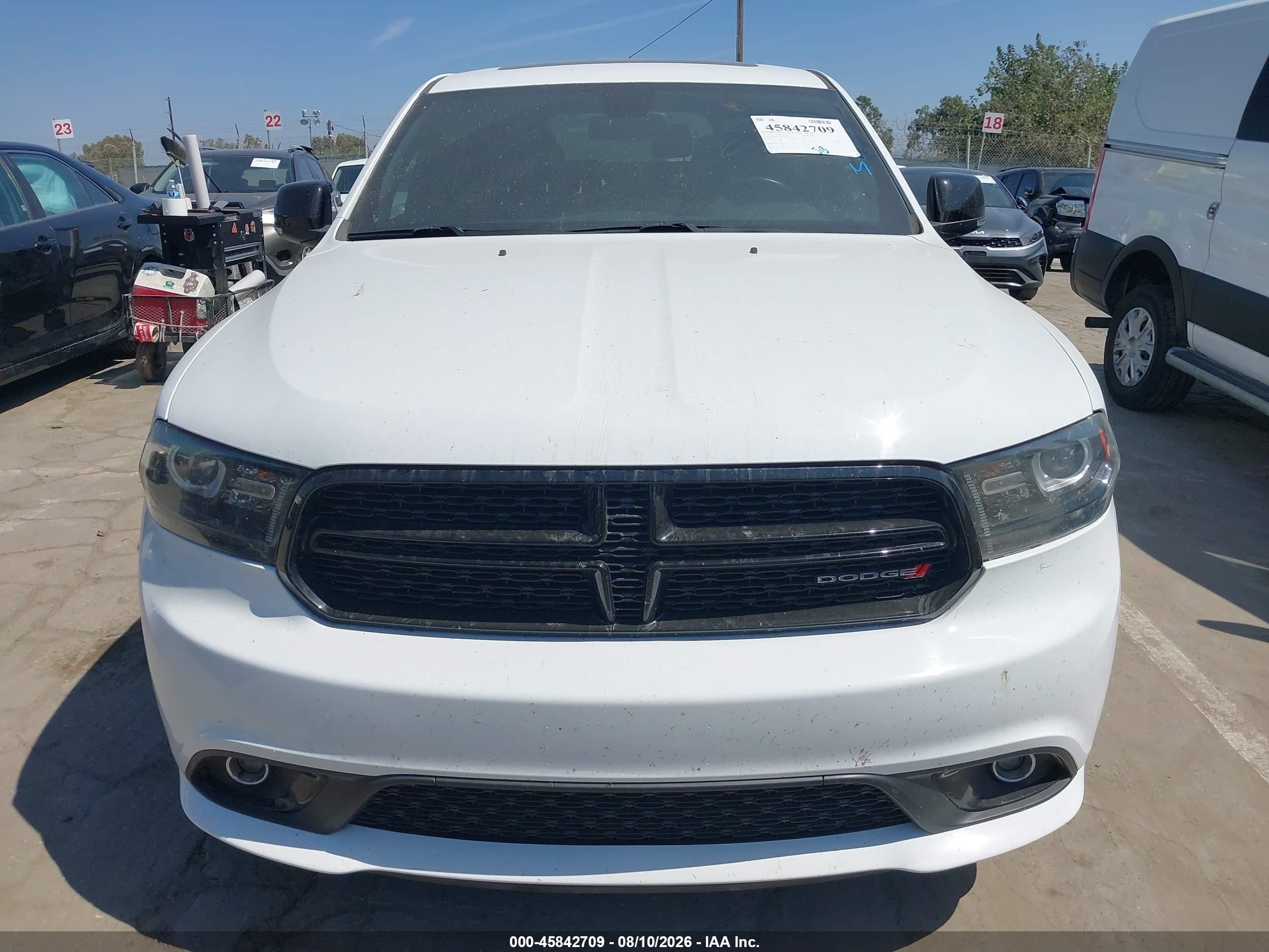 2015 Dodge Durango R/t White vin: 1C4SDJCTXFC953847