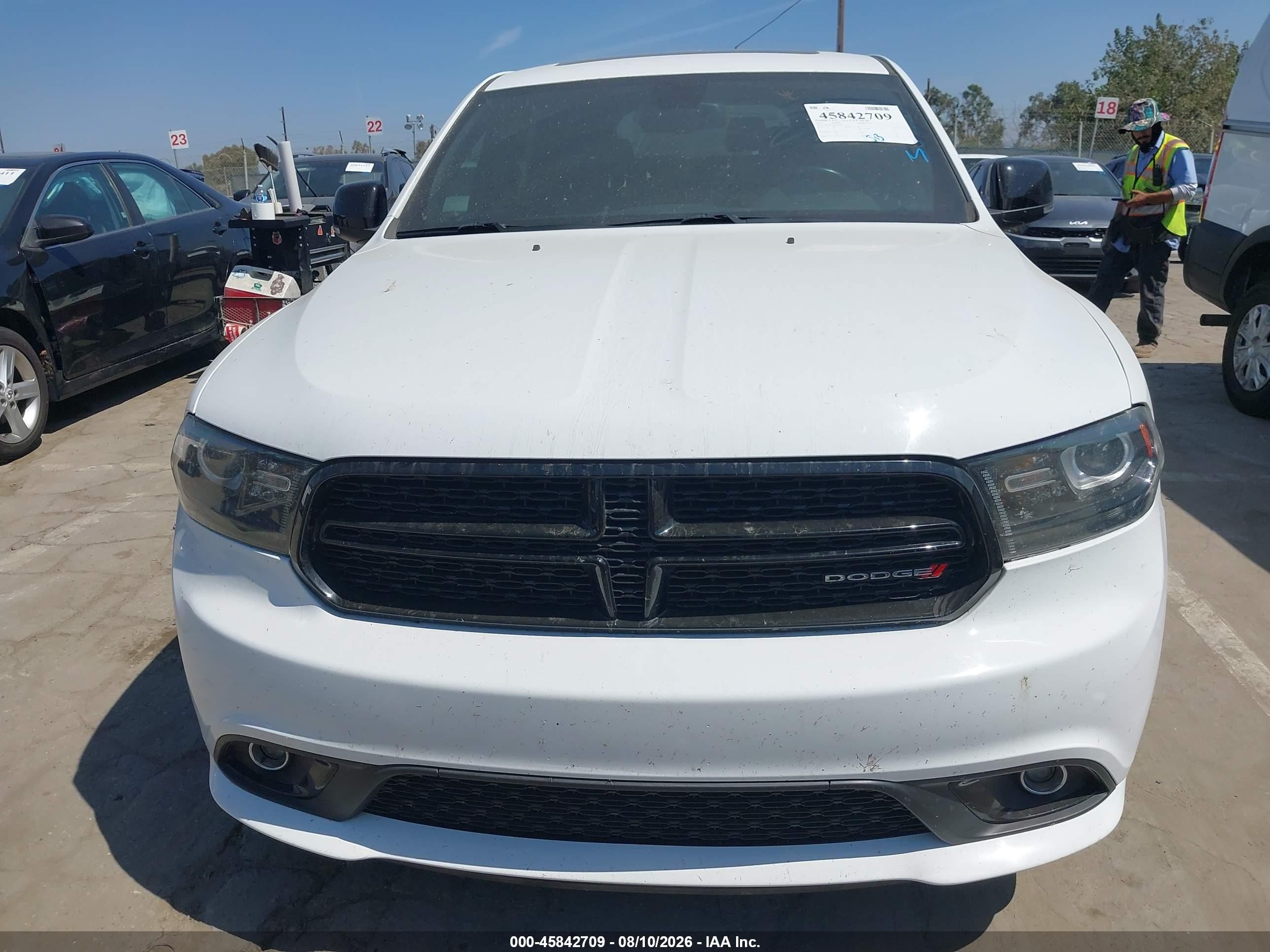 2015 Dodge Durango R/t White vin: 1C4SDJCTXFC953847