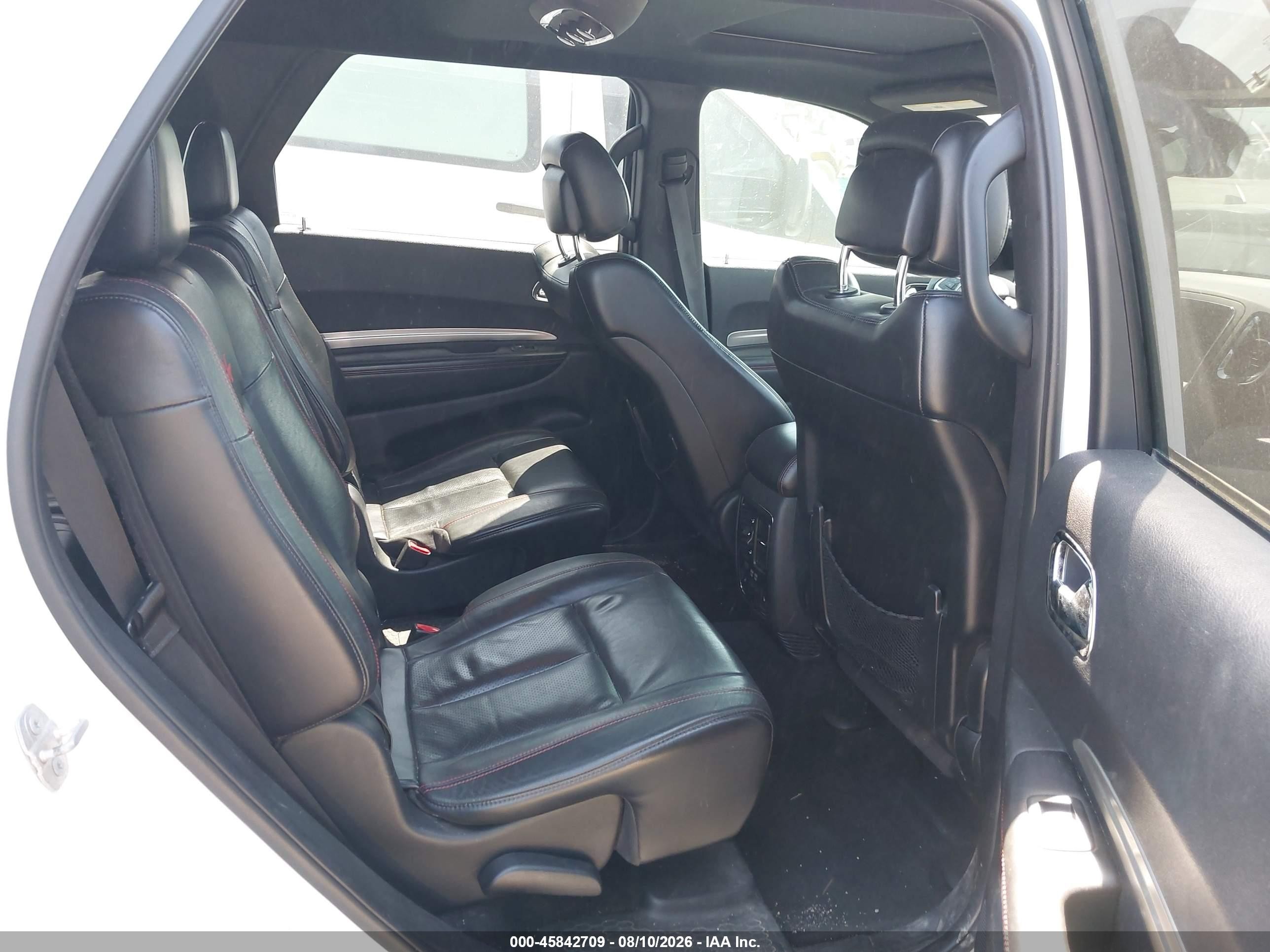 2015 Dodge Durango R/t White vin: 1C4SDJCTXFC953847