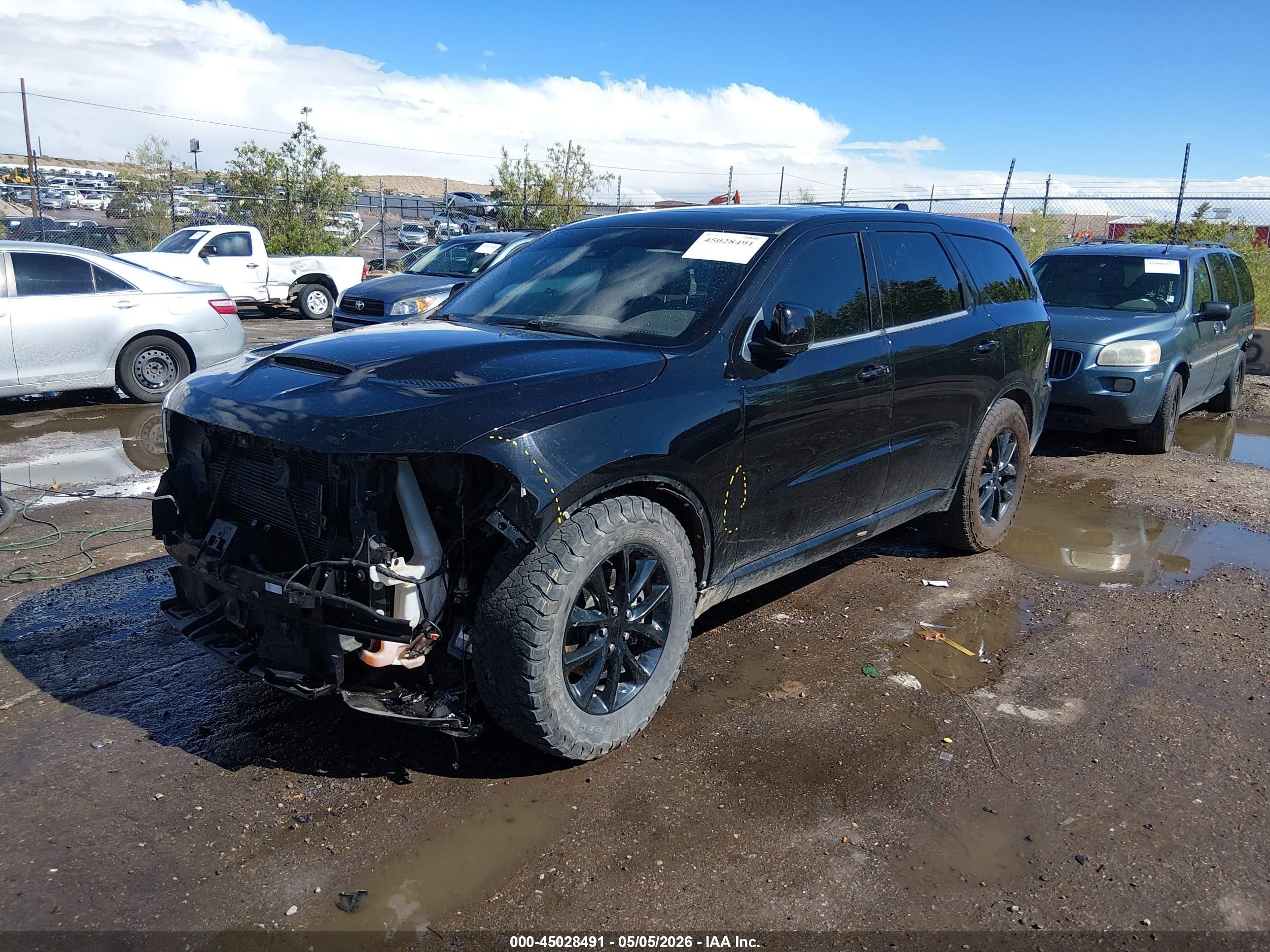 2018 Dodge Durango R/t Awd Black vin: 1C4SDJCTXJC341396