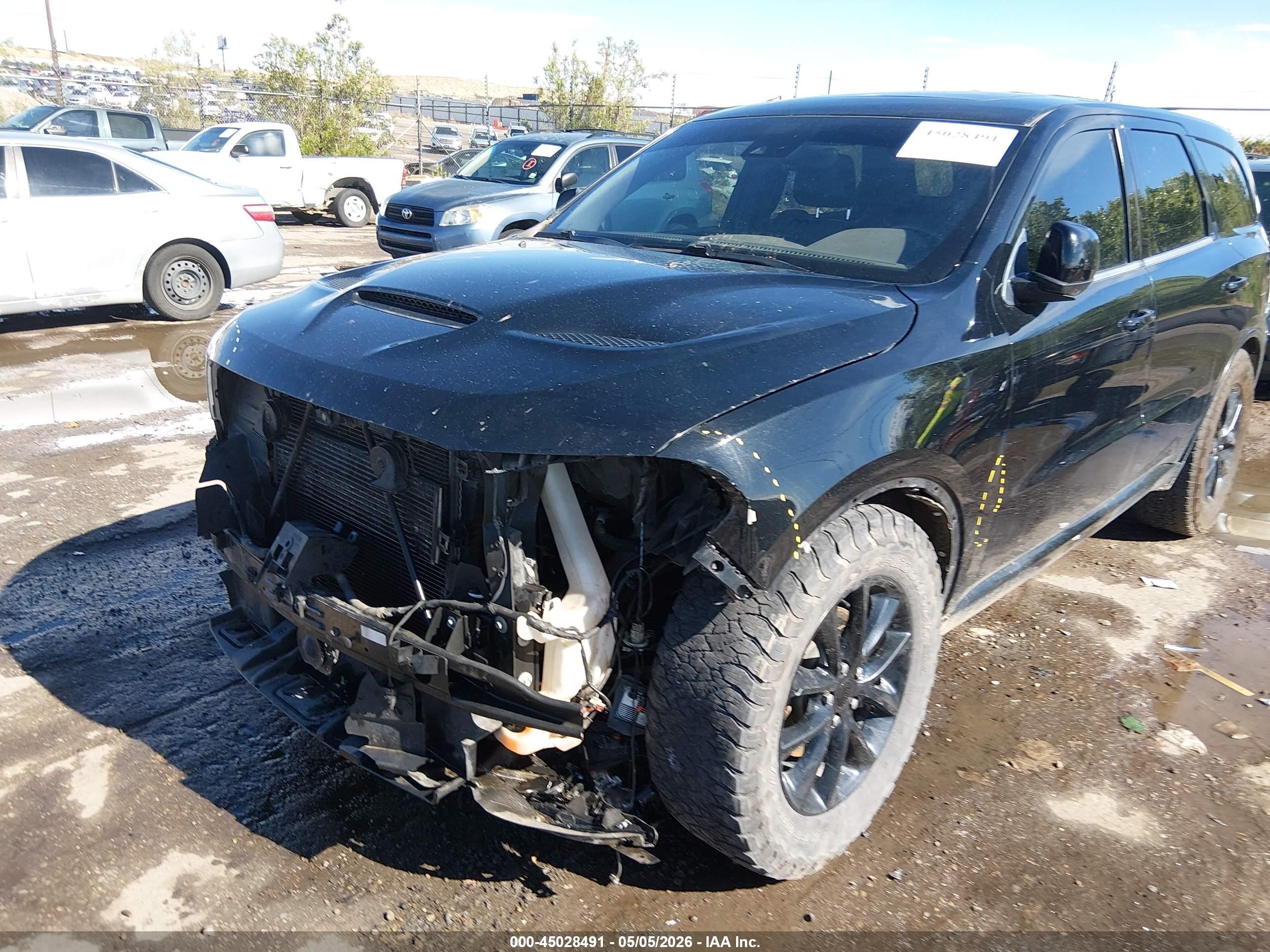 2018 Dodge Durango R/t Awd Black vin: 1C4SDJCTXJC341396