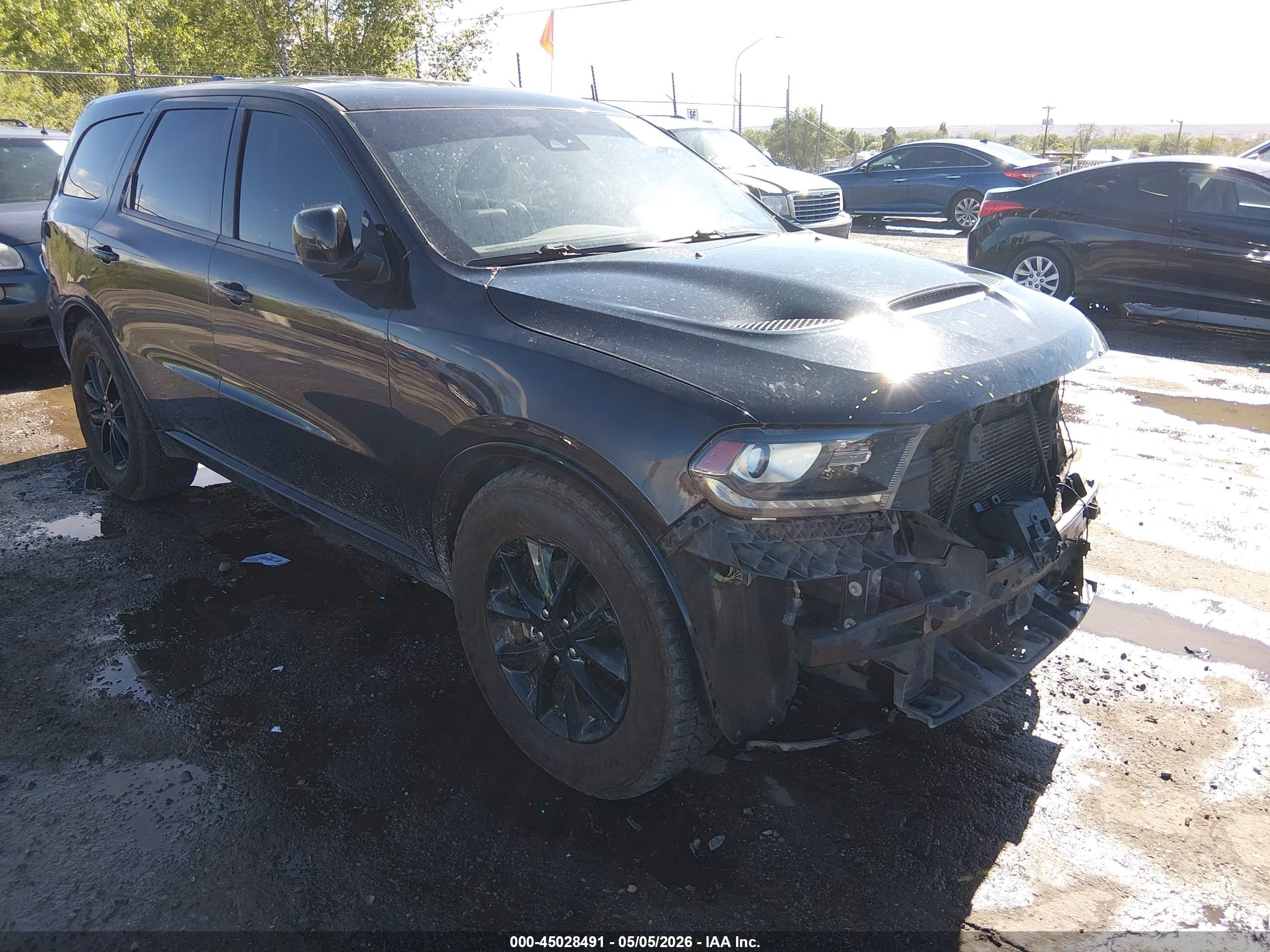 2018 Dodge Durango R/t Awd Black vin: 1C4SDJCTXJC341396