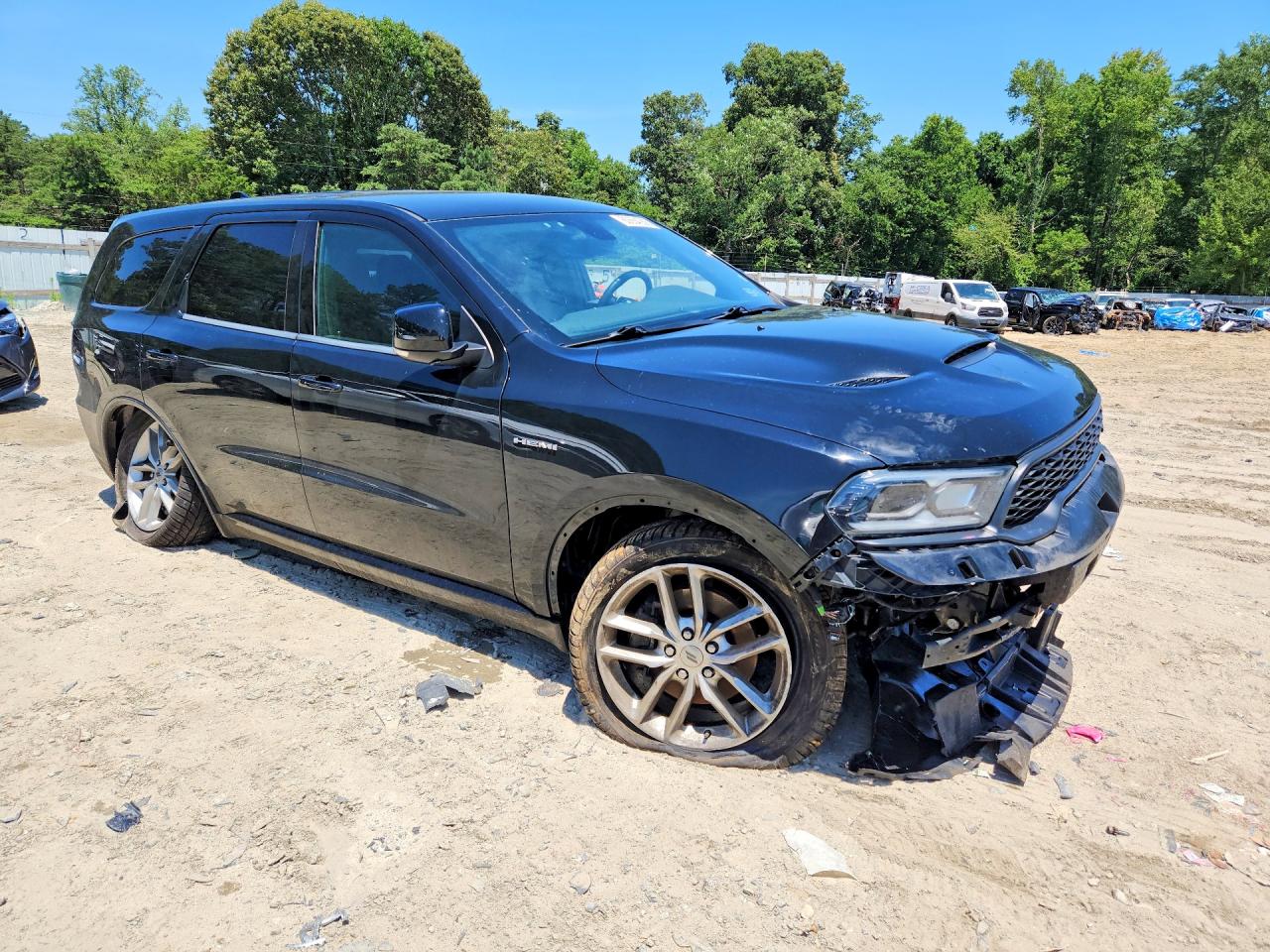 2021 Dodge Durango R/t Черный vin: 1C4SDJCTXMC716076