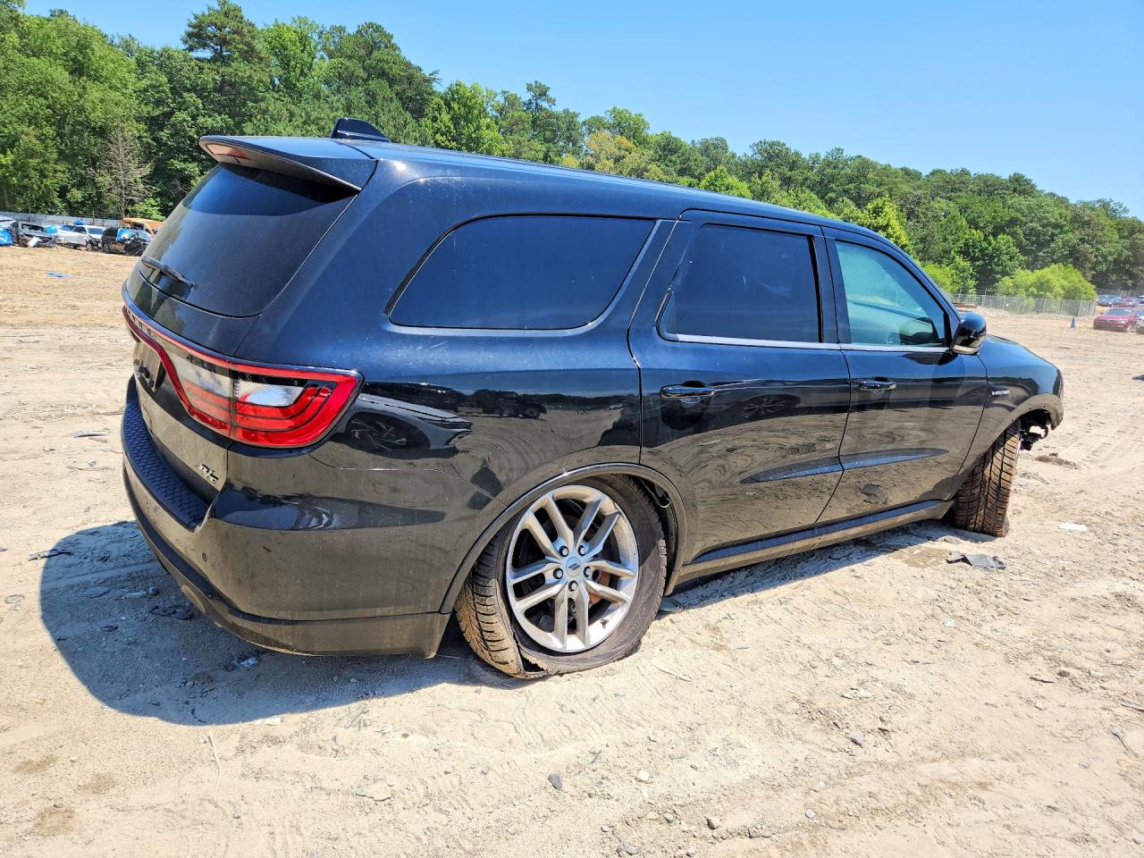 2021 Dodge Durango R/t Черный vin: 1C4SDJCTXMC716076