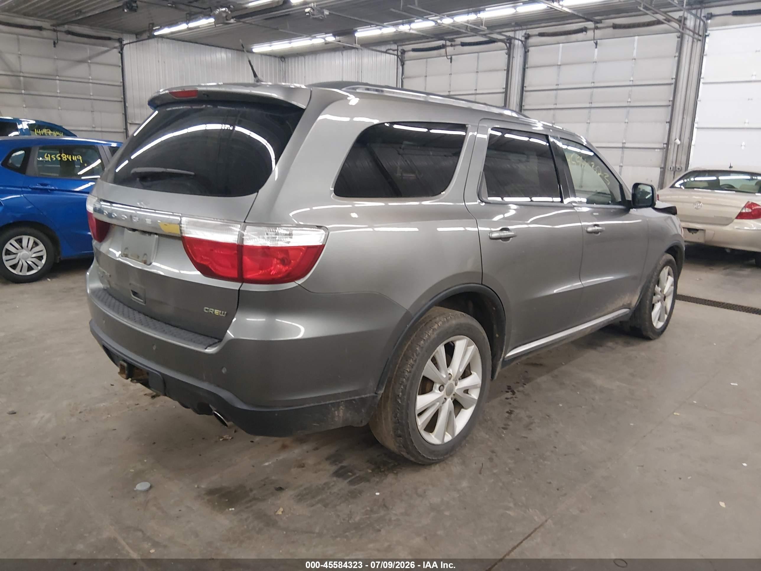 2012 Dodge Durango Crew Gray vin: 1C4SDJDT0CC286068