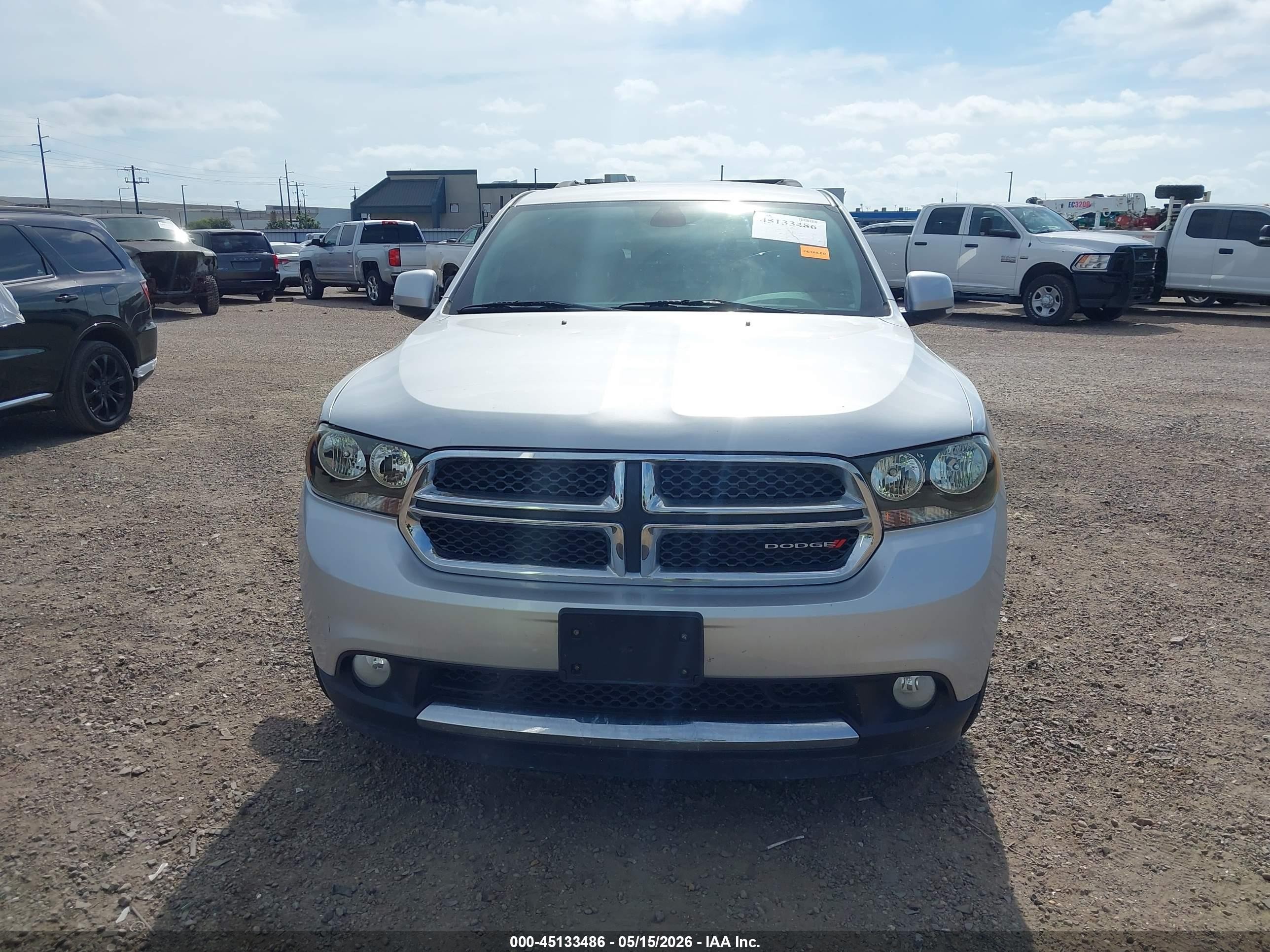 2013 Dodge Durango Crew Silver vin: 1C4SDJDT0DC590406