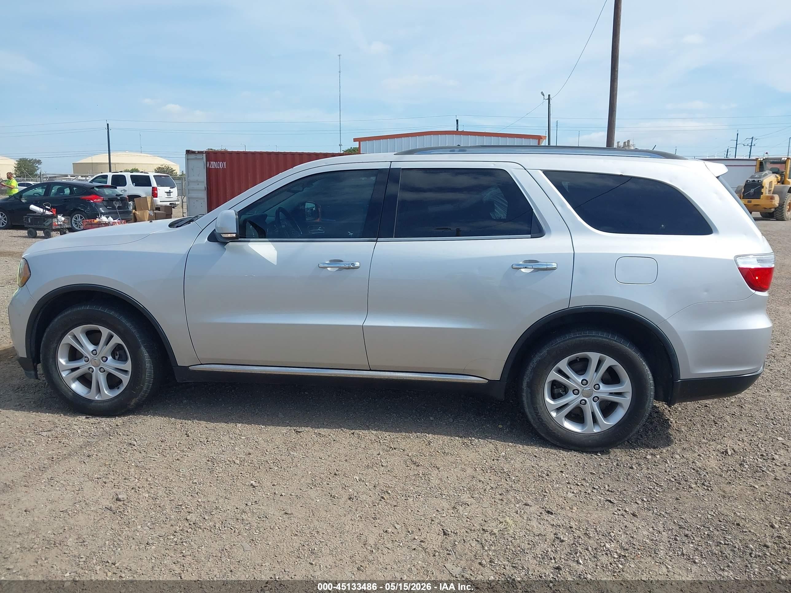 2013 Dodge Durango Crew Silver vin: 1C4SDJDT0DC590406