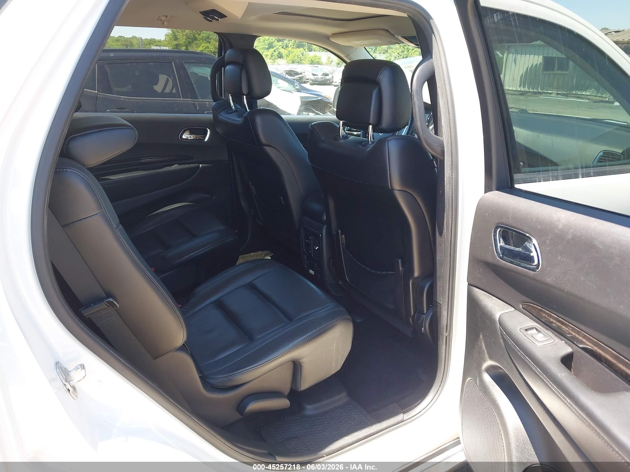 2013 Dodge Durango Crew White vin: 1C4SDJDT0DC658154