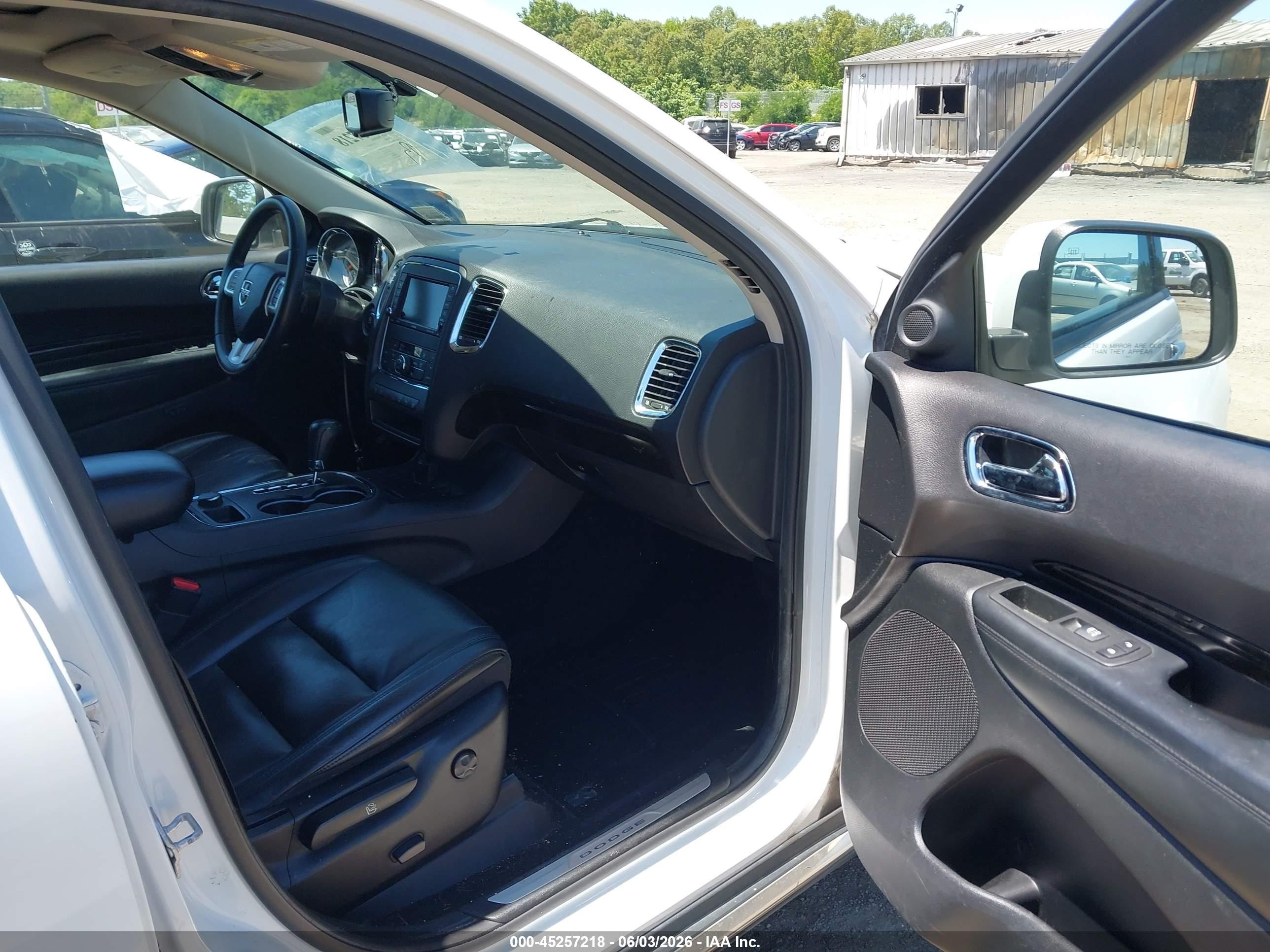 2013 Dodge Durango Crew White vin: 1C4SDJDT0DC658154
