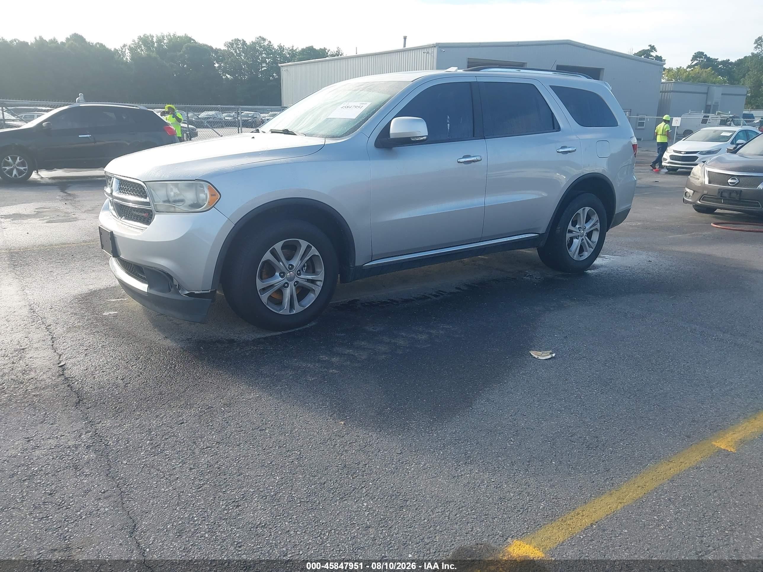 2013 Dodge Durango Crew White vin: 1C4SDJDT1DC618035