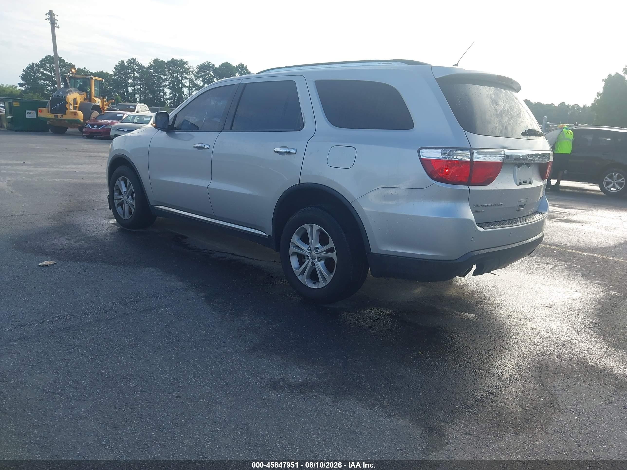 2013 Dodge Durango Crew White vin: 1C4SDJDT1DC618035