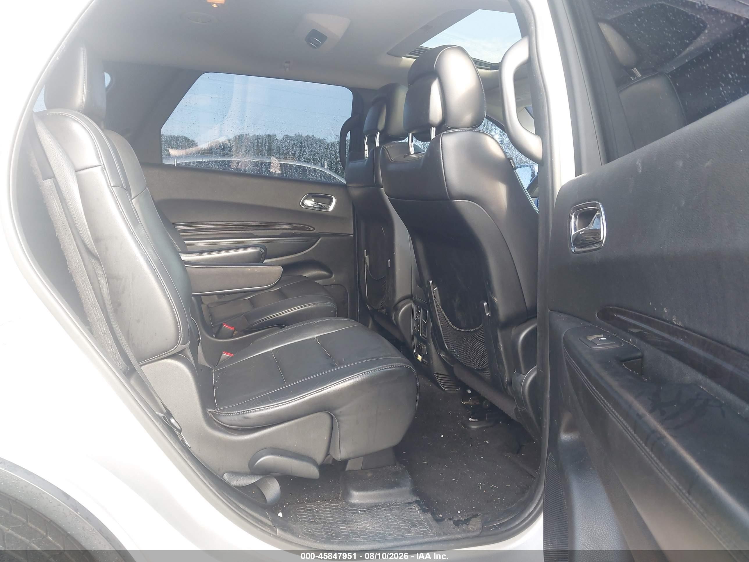 2013 Dodge Durango Crew White vin: 1C4SDJDT1DC618035