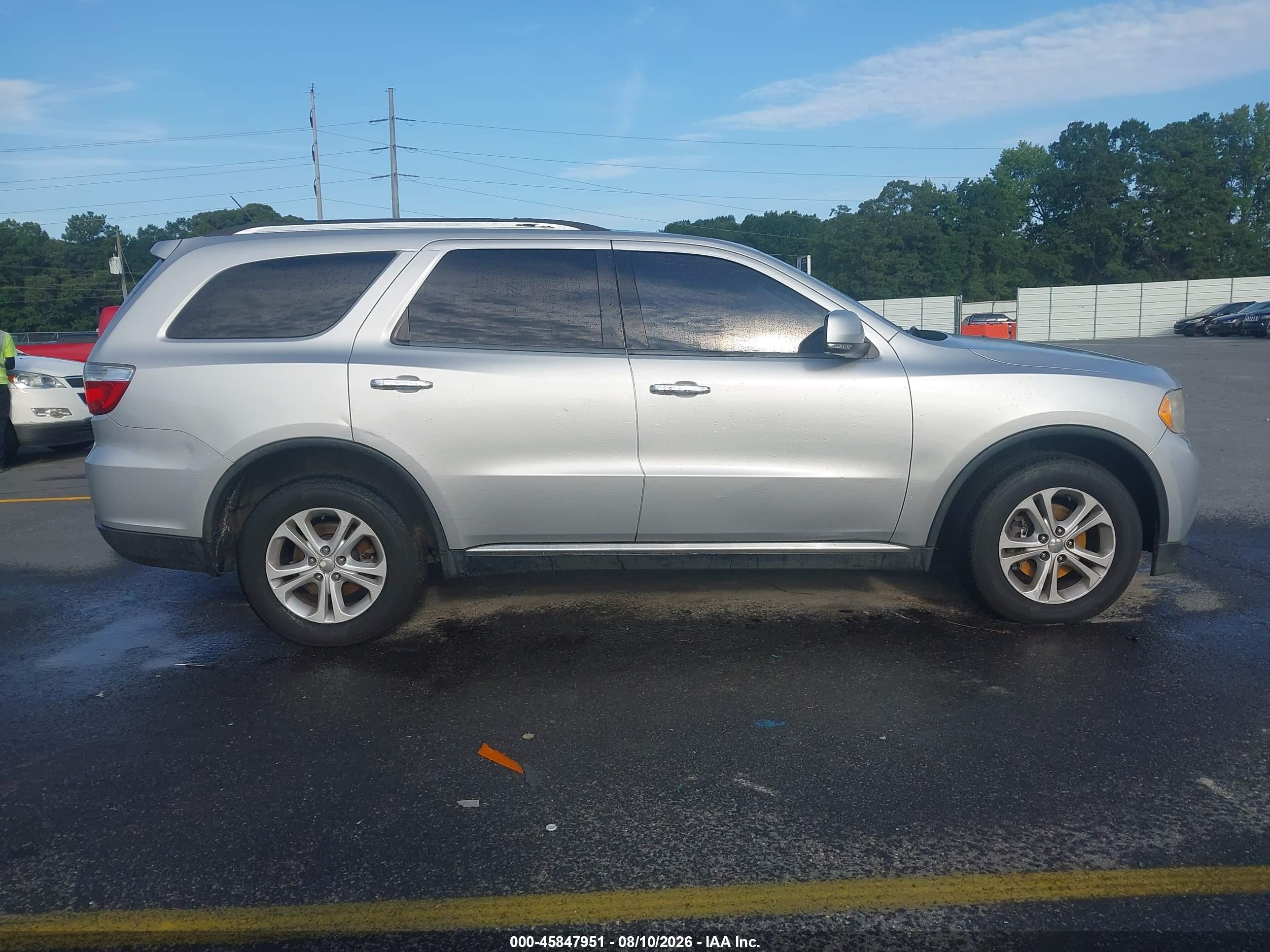 2013 Dodge Durango Crew White vin: 1C4SDJDT1DC618035