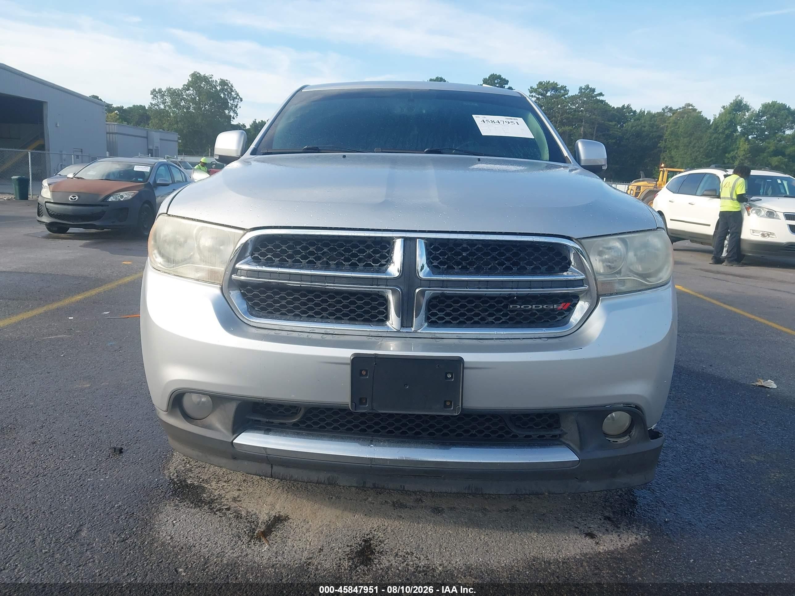2013 Dodge Durango Crew White vin: 1C4SDJDT1DC618035