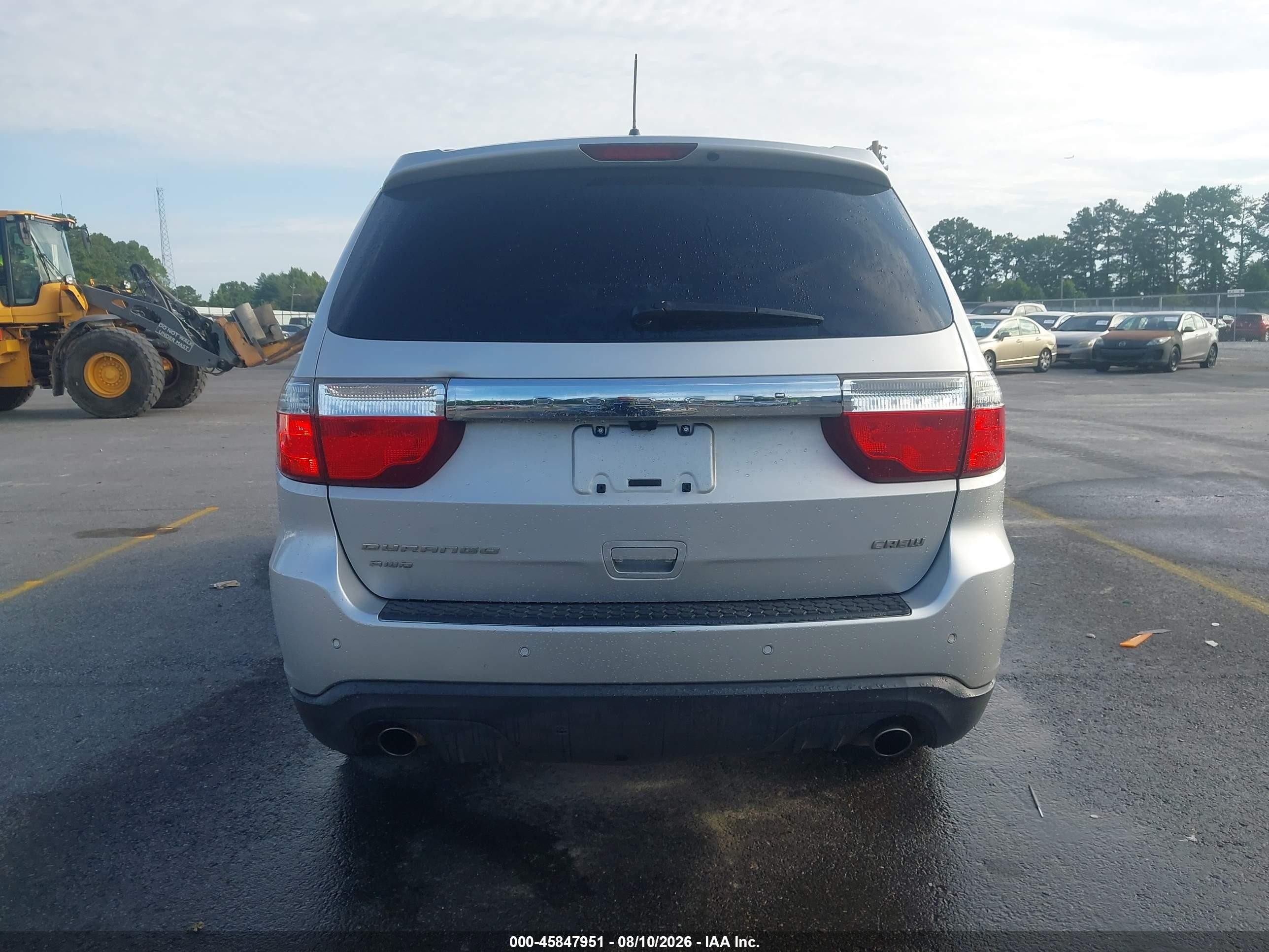 2013 Dodge Durango Crew White vin: 1C4SDJDT1DC618035