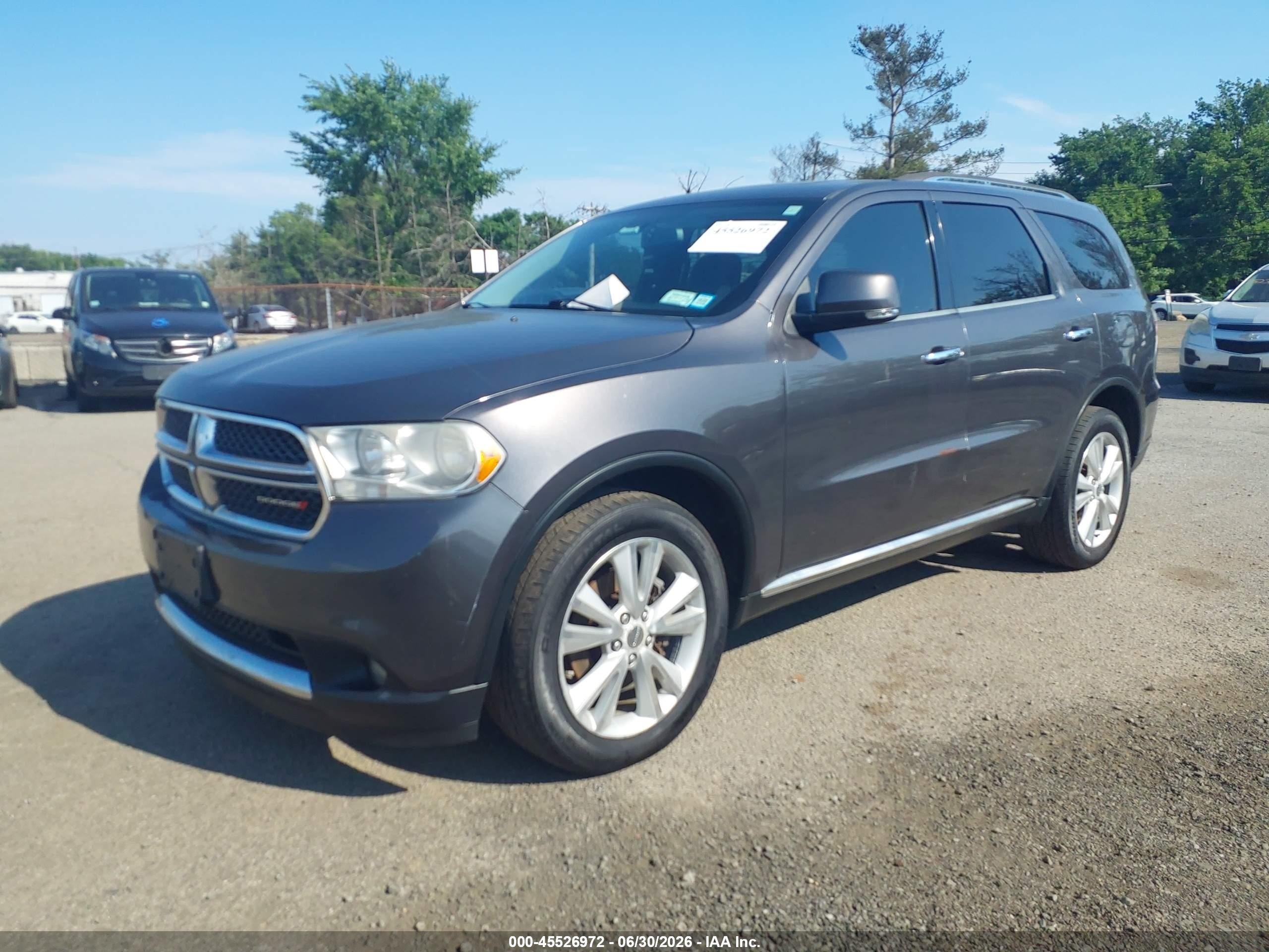 2013 Dodge Durango Crew Gray vin: 1C4SDJDT1DC689946