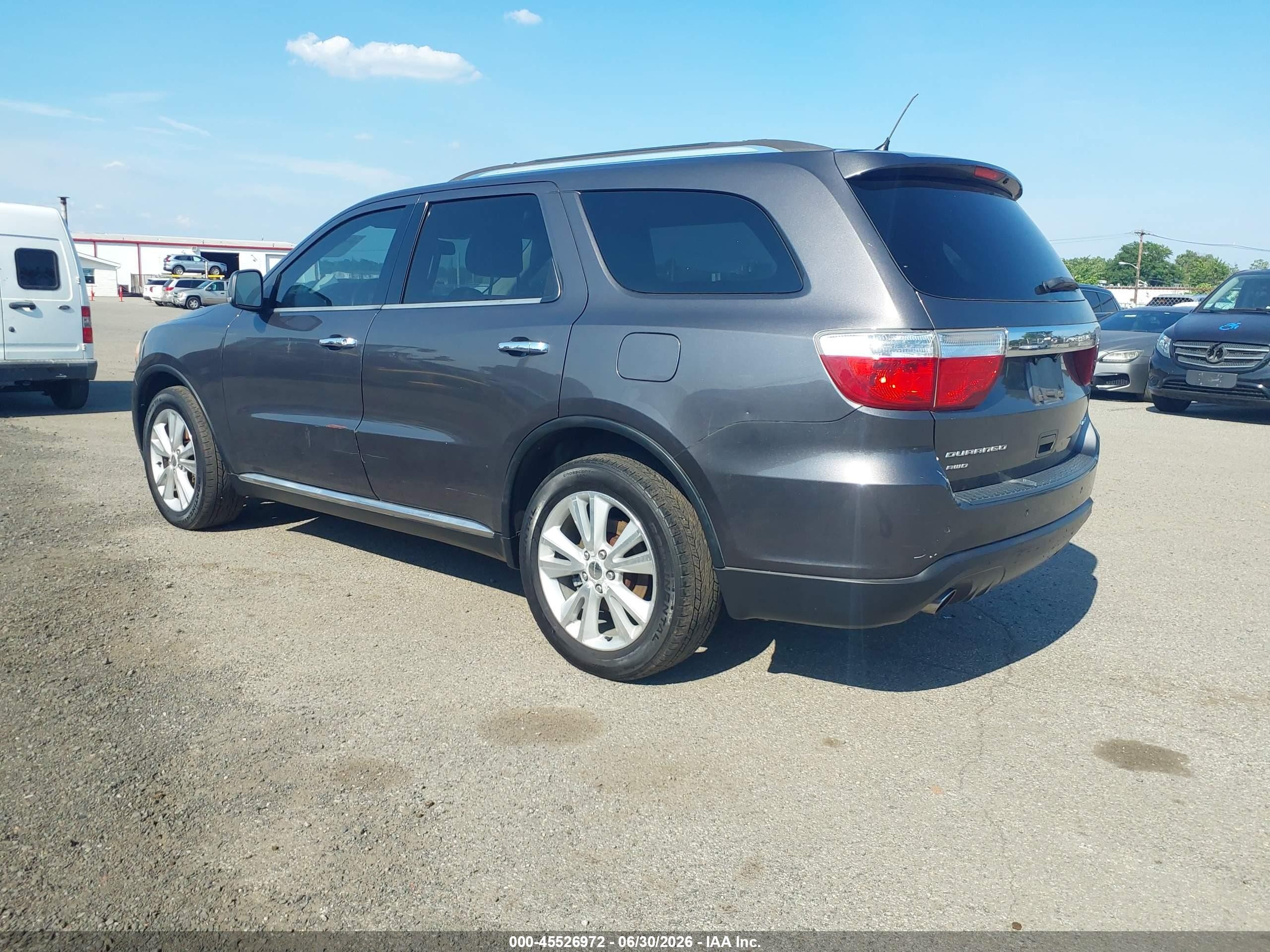 2013 Dodge Durango Crew Gray vin: 1C4SDJDT1DC689946