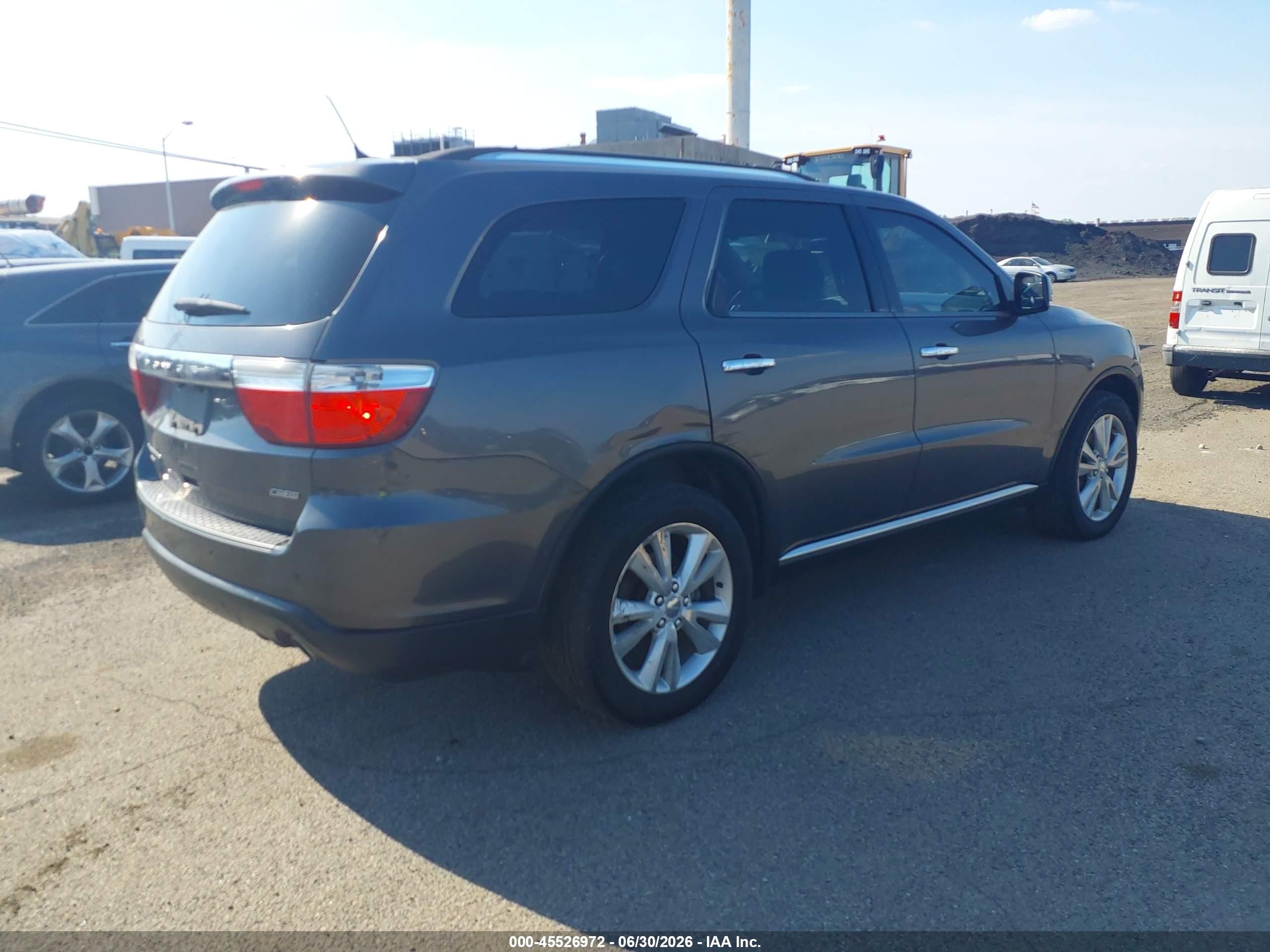 2013 Dodge Durango Crew Gray vin: 1C4SDJDT1DC689946