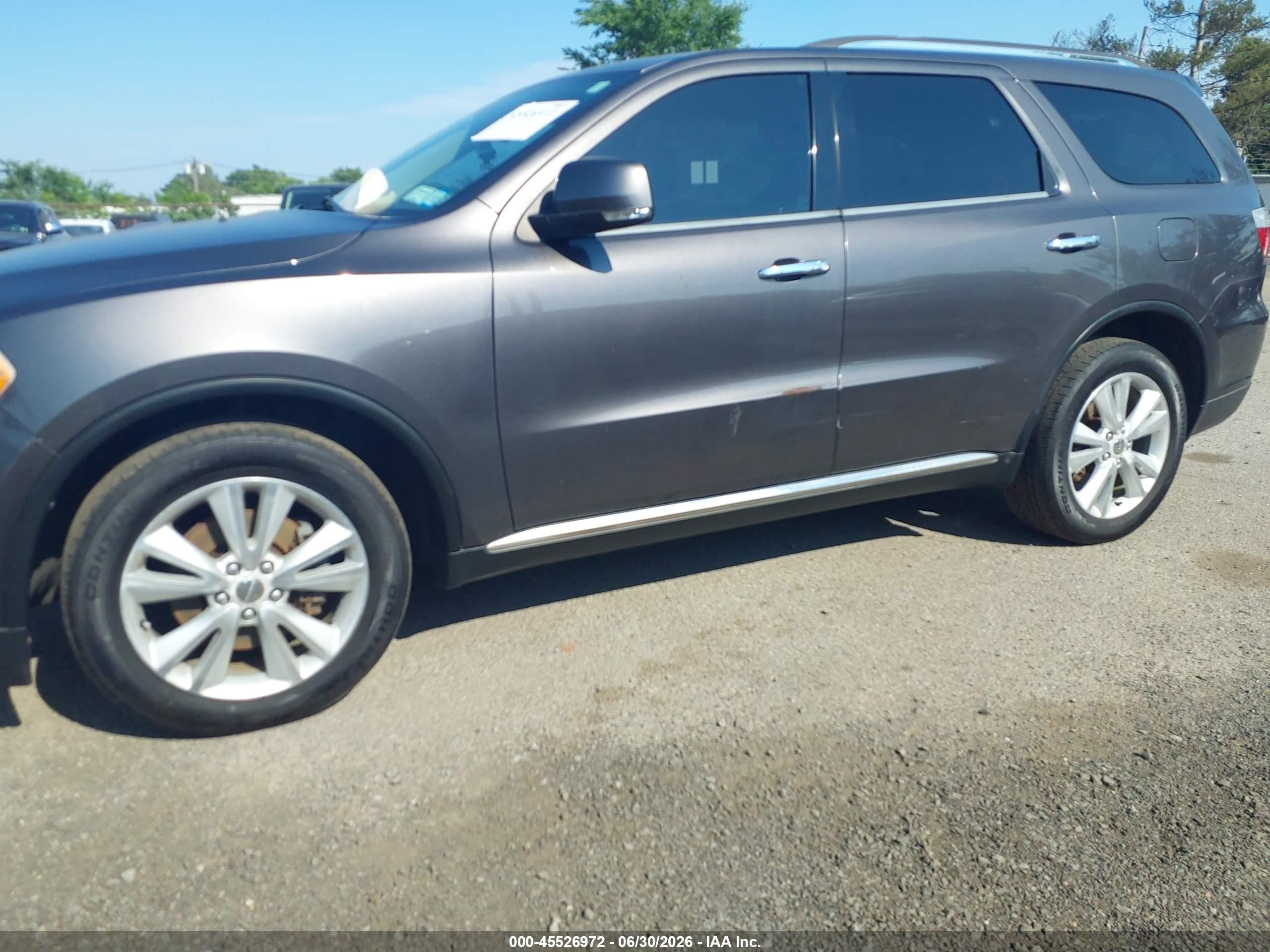 2013 Dodge Durango Crew Gray vin: 1C4SDJDT1DC689946