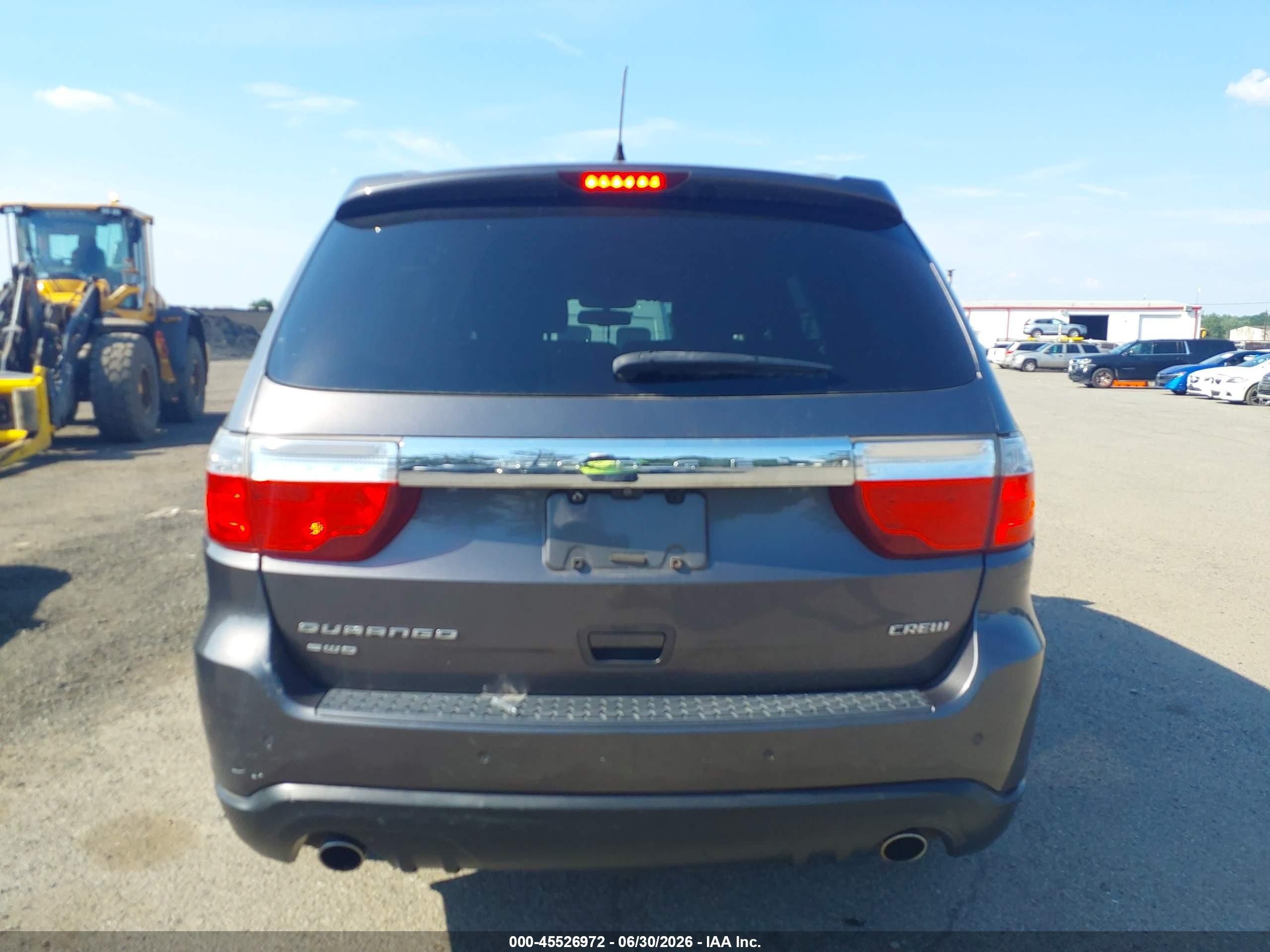 2013 Dodge Durango Crew Gray vin: 1C4SDJDT1DC689946
