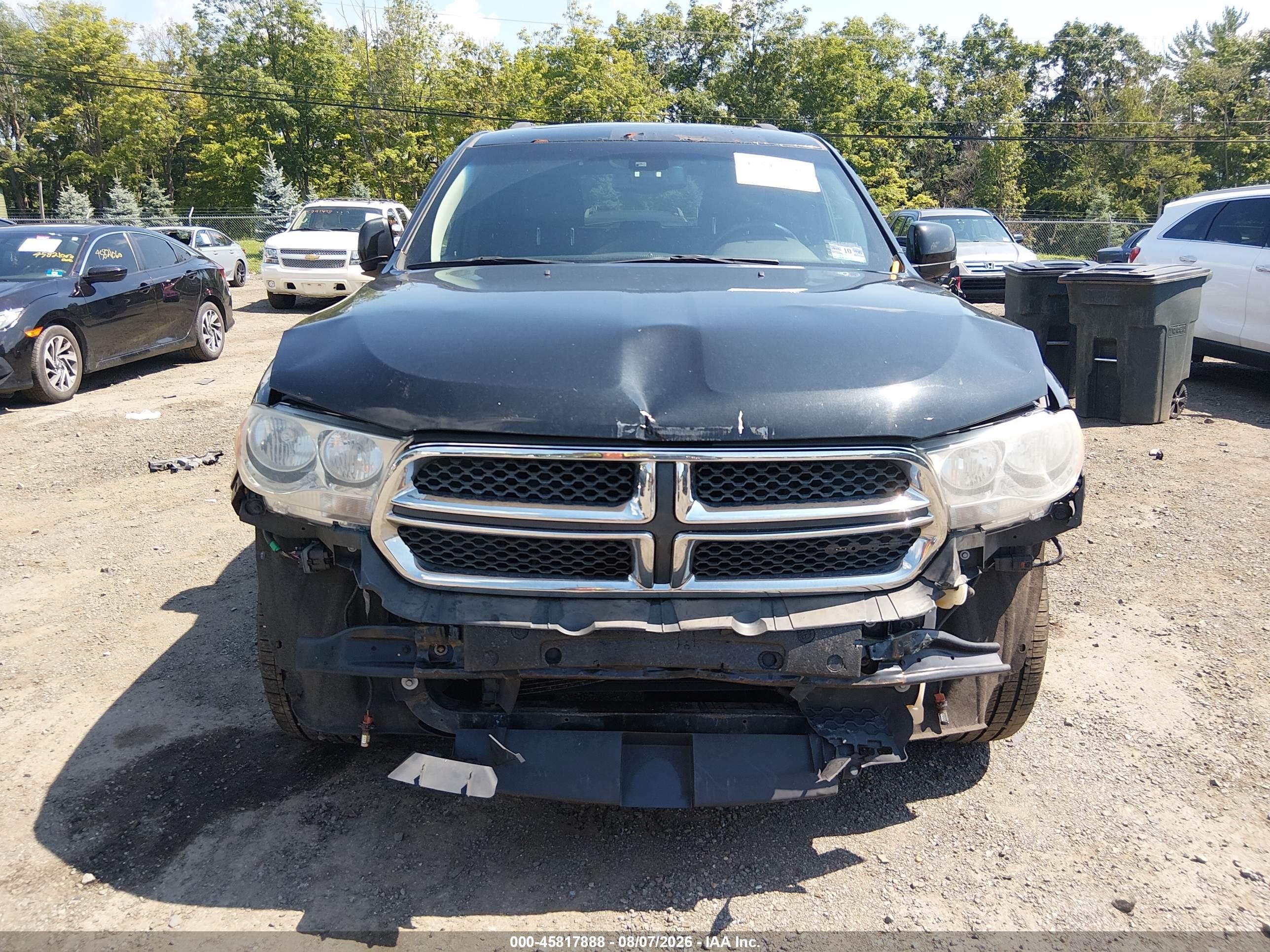 2012 Dodge Durango Crew Черный vin: 1C4SDJDT2CC122207