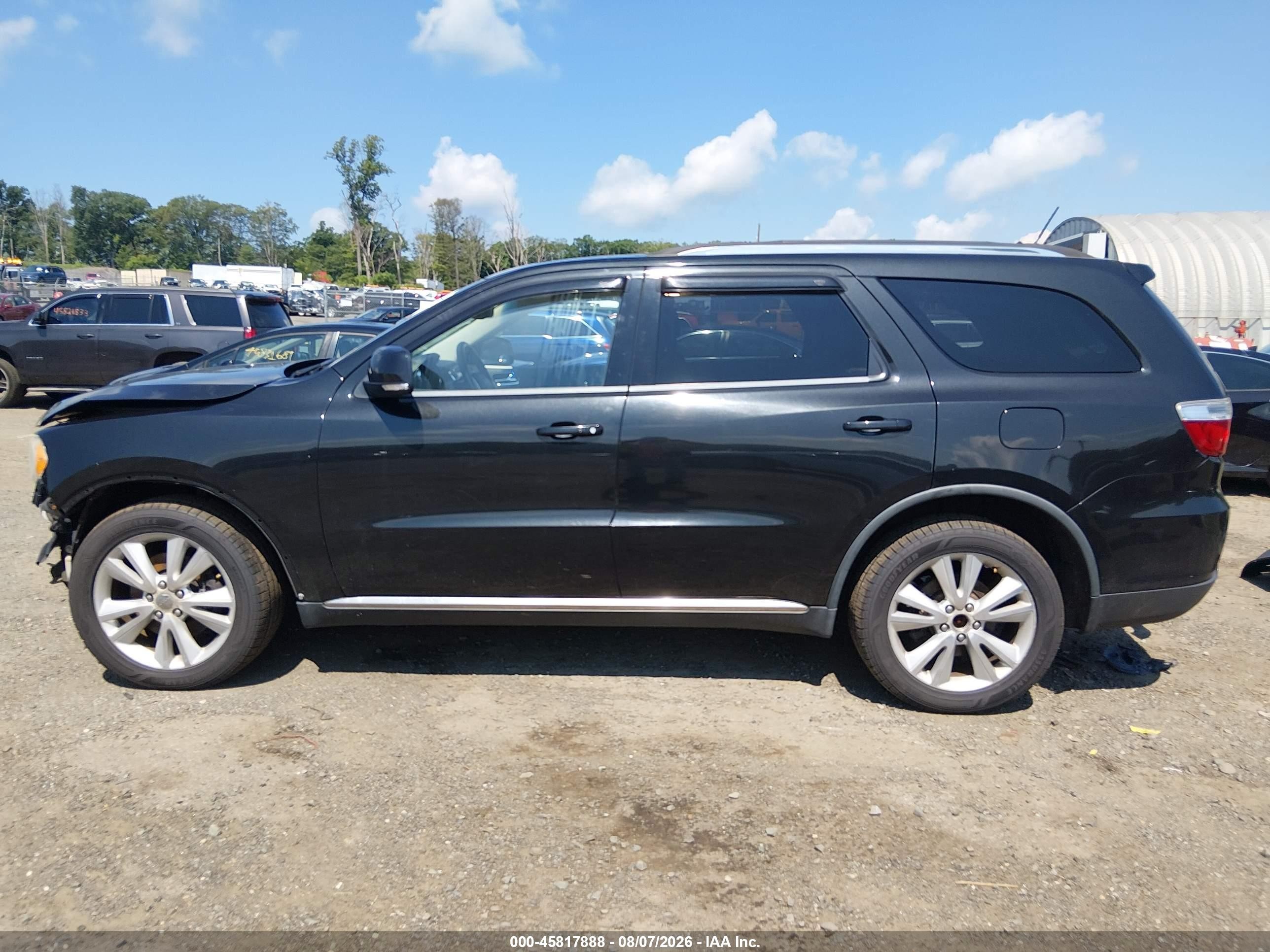 2012 Dodge Durango Crew Черный vin: 1C4SDJDT2CC122207