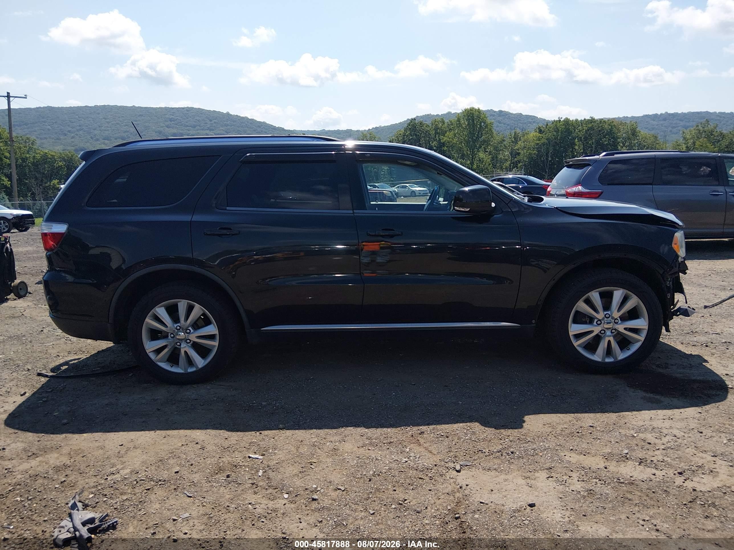 2012 Dodge Durango Crew Черный vin: 1C4SDJDT2CC122207
