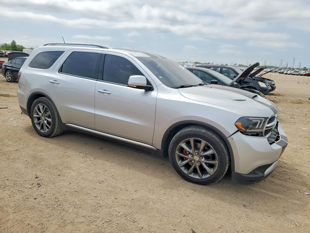 2013 Dodge Durango Crew Silver vin: 1C4SDJDT3DC618067