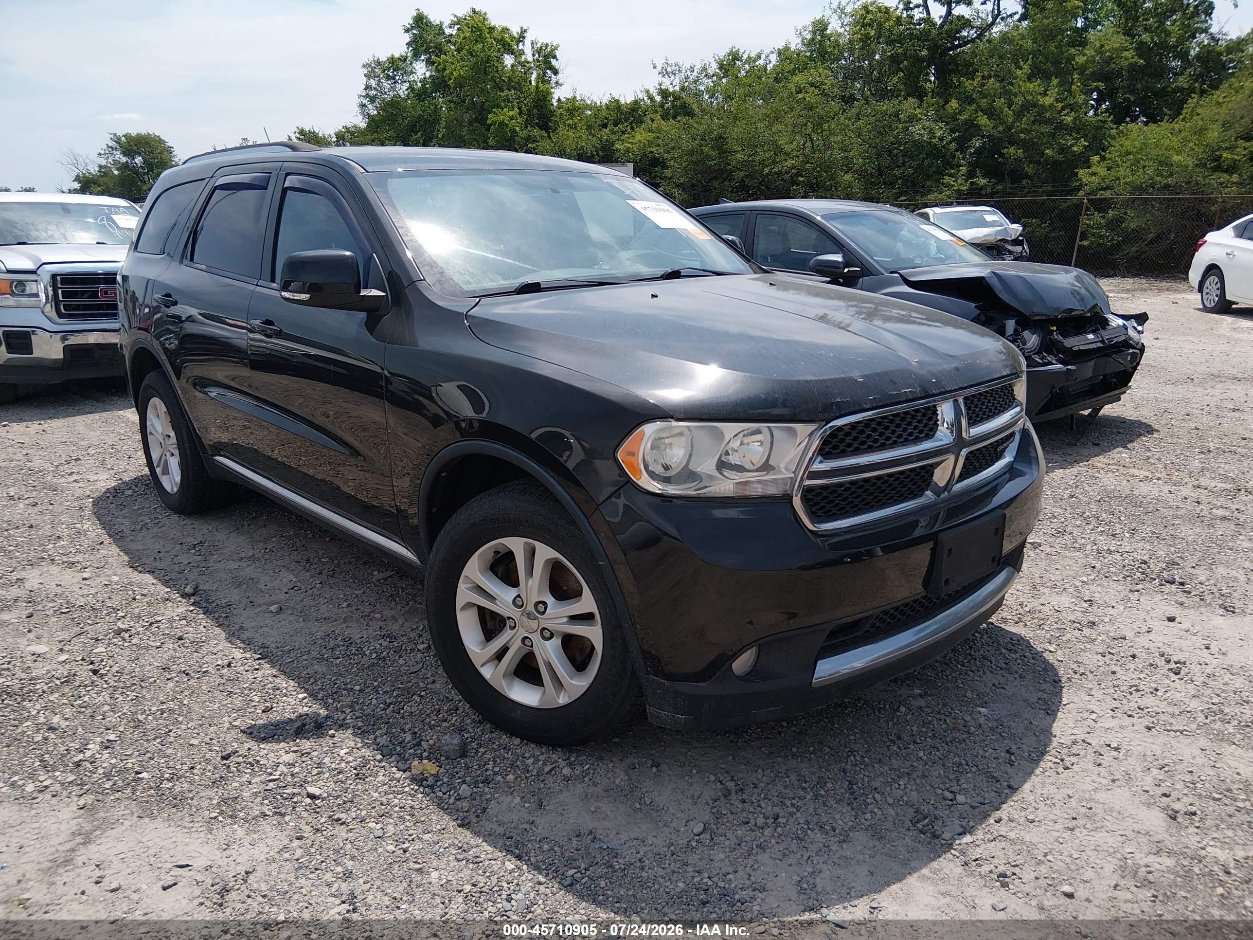 2012 Dodge Durango Crew Black vin: 1C4SDJDT4CC322747
