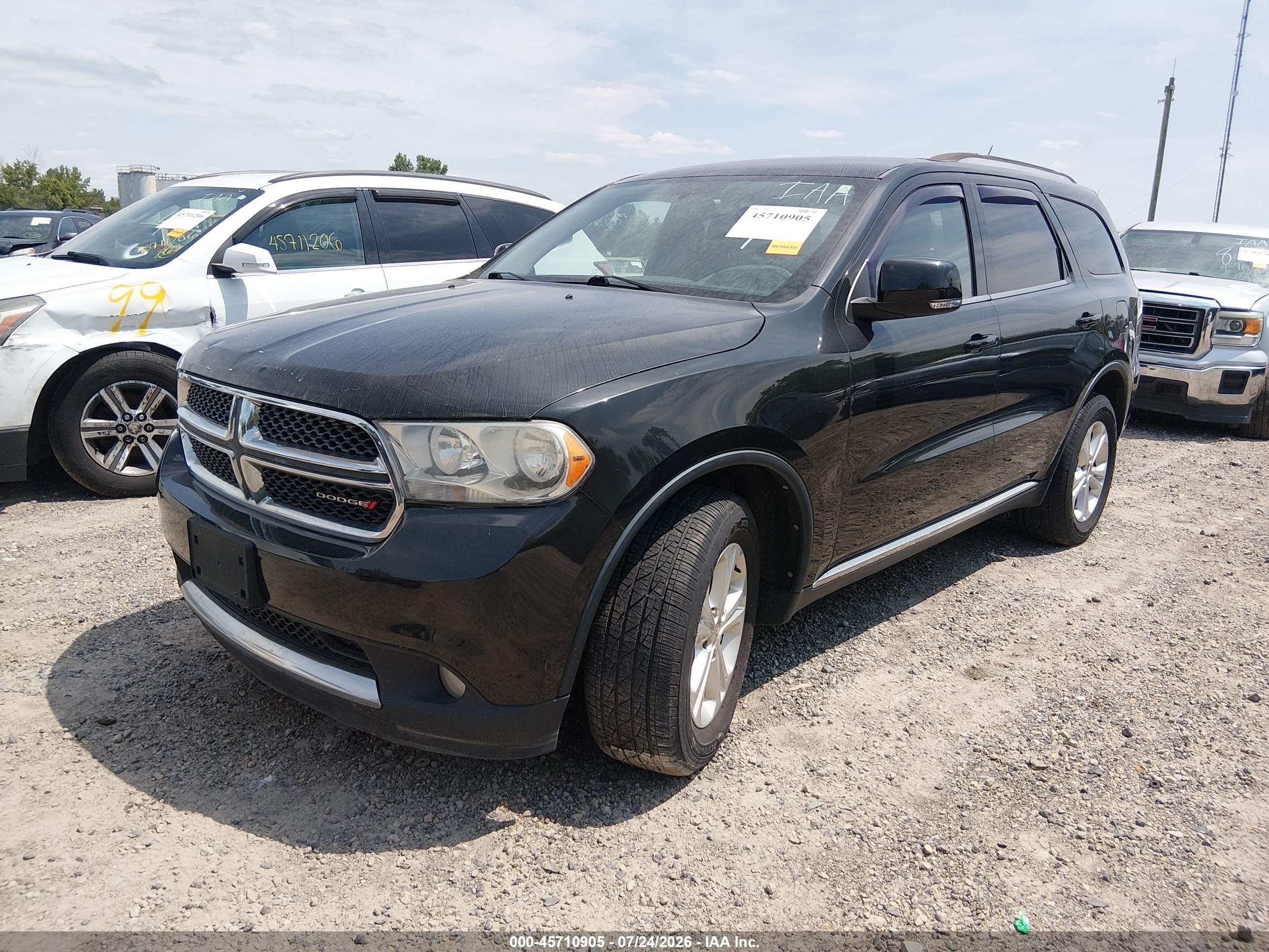 2012 Dodge Durango Crew Black vin: 1C4SDJDT4CC322747