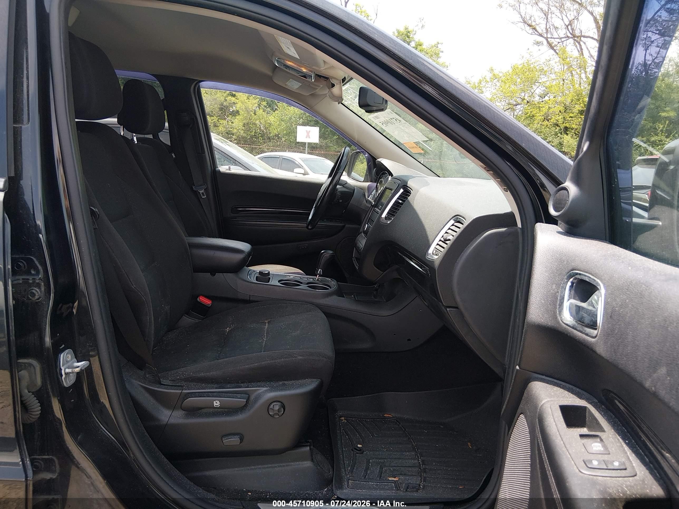 2012 Dodge Durango Crew Black vin: 1C4SDJDT4CC322747