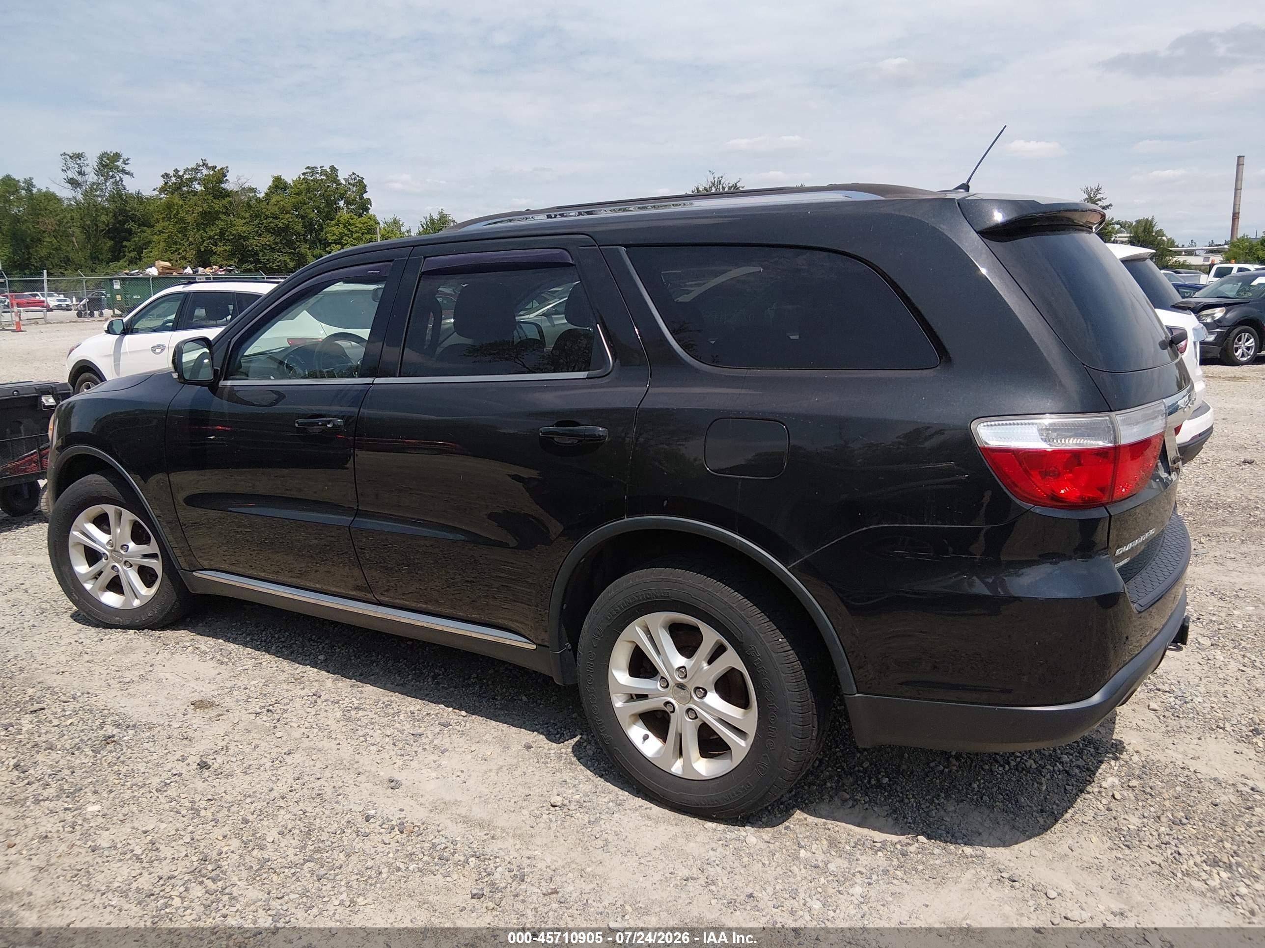2012 Dodge Durango Crew Black vin: 1C4SDJDT4CC322747