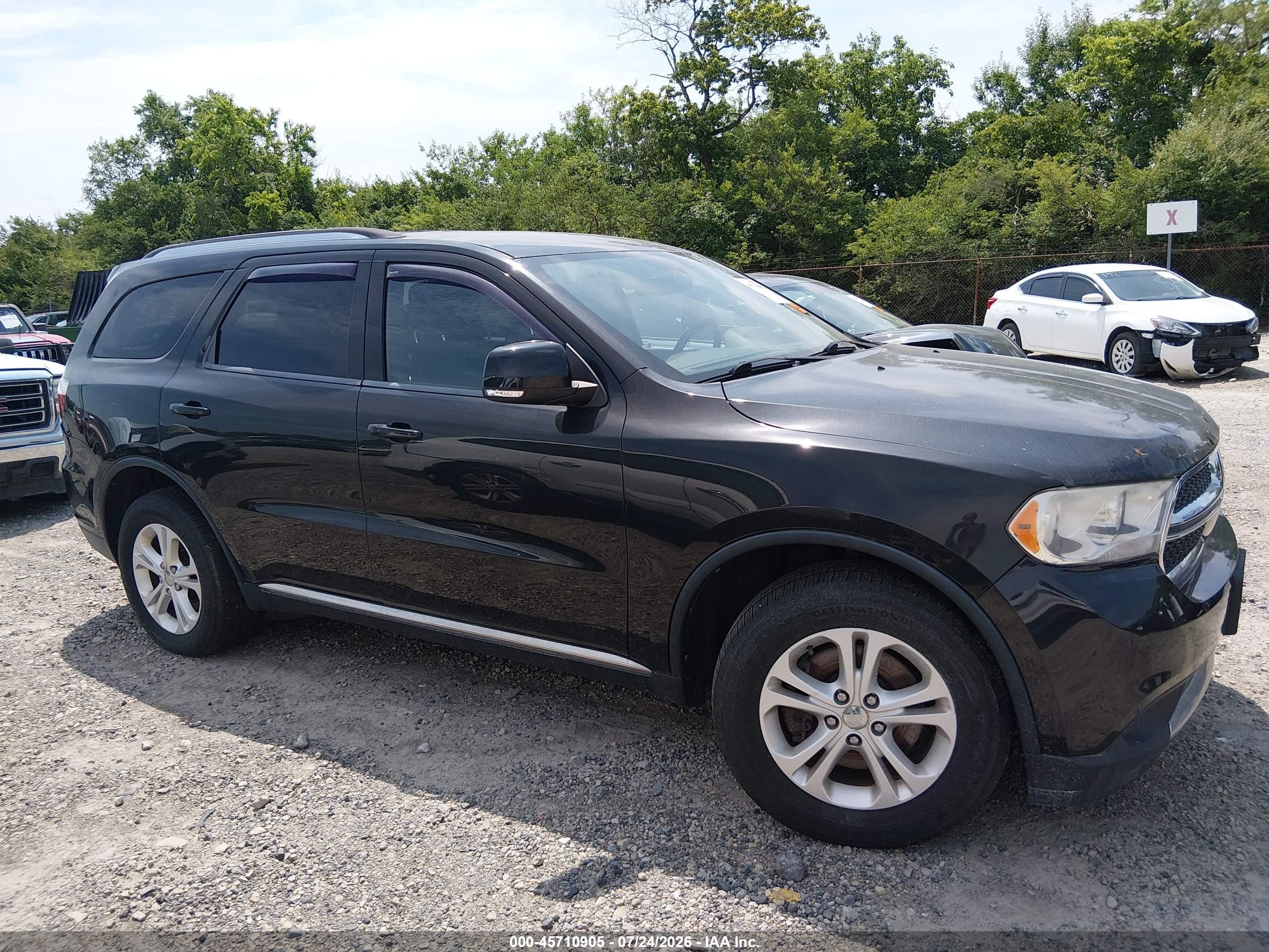 2012 Dodge Durango Crew Black vin: 1C4SDJDT4CC322747