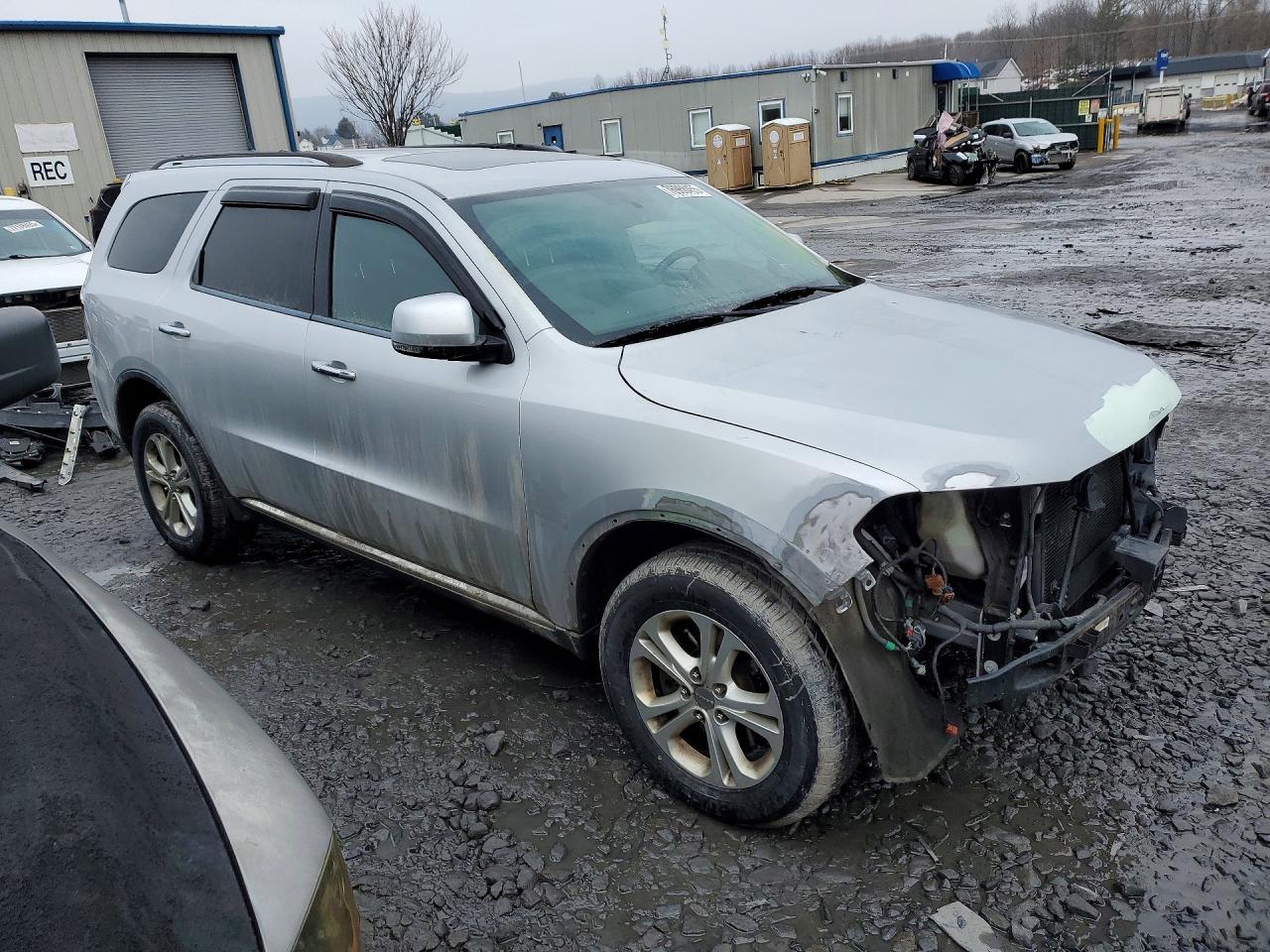 2013 Dodge Durango Crew Silver vin: 1C4SDJDT4DC618045