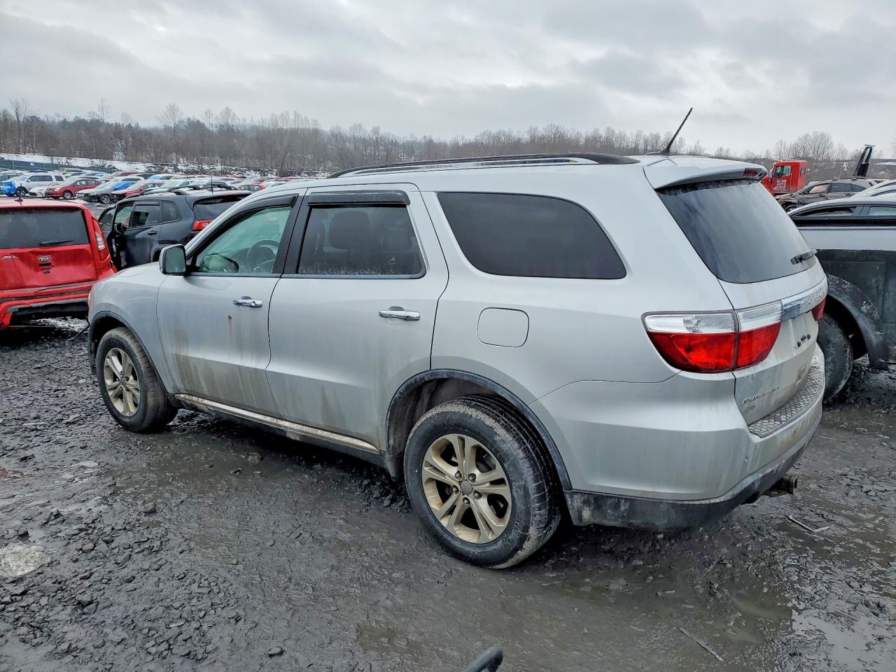2013 Dodge Durango Crew Silver vin: 1C4SDJDT4DC618045