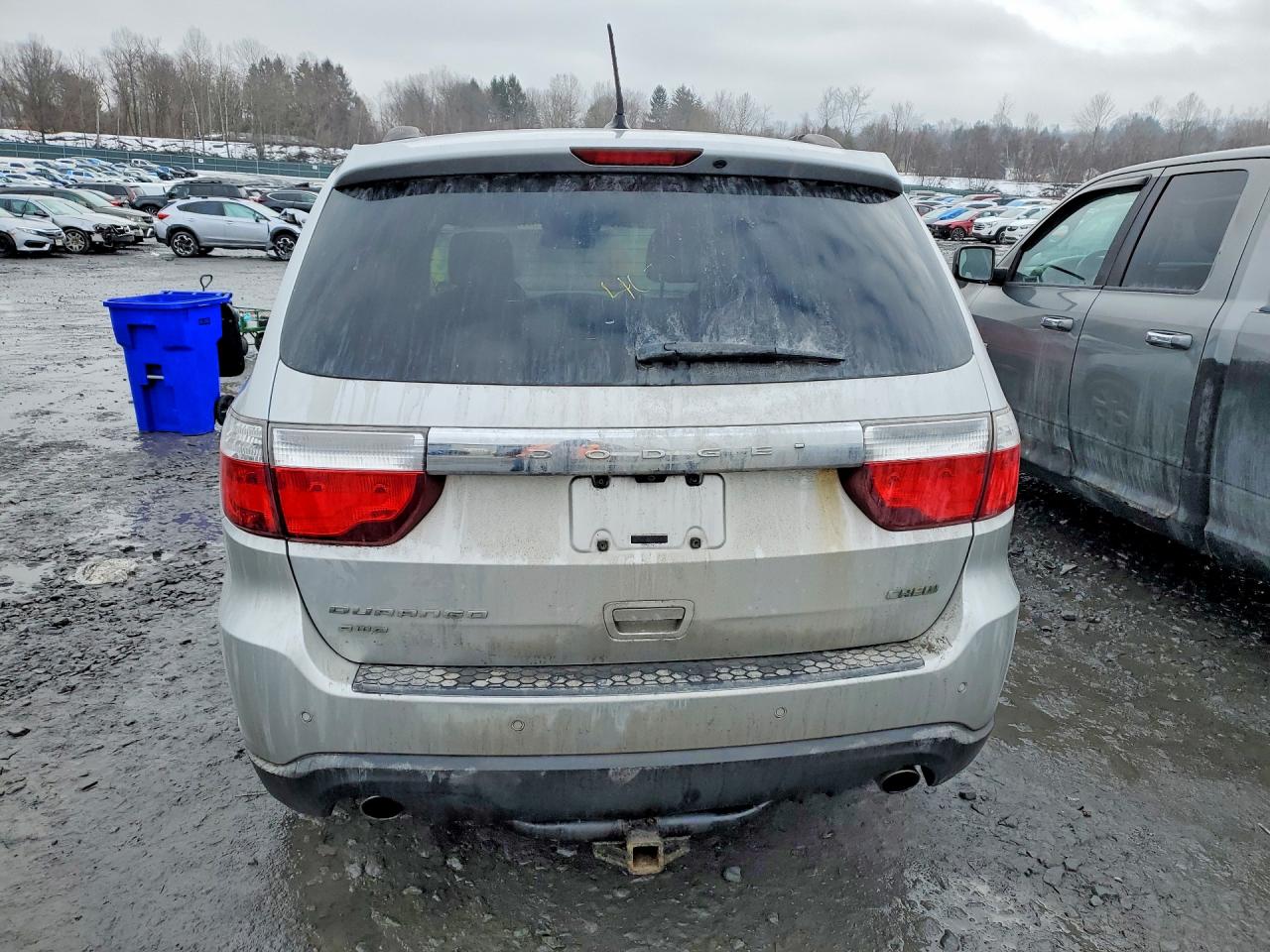2013 Dodge Durango Crew Silver vin: 1C4SDJDT4DC618045