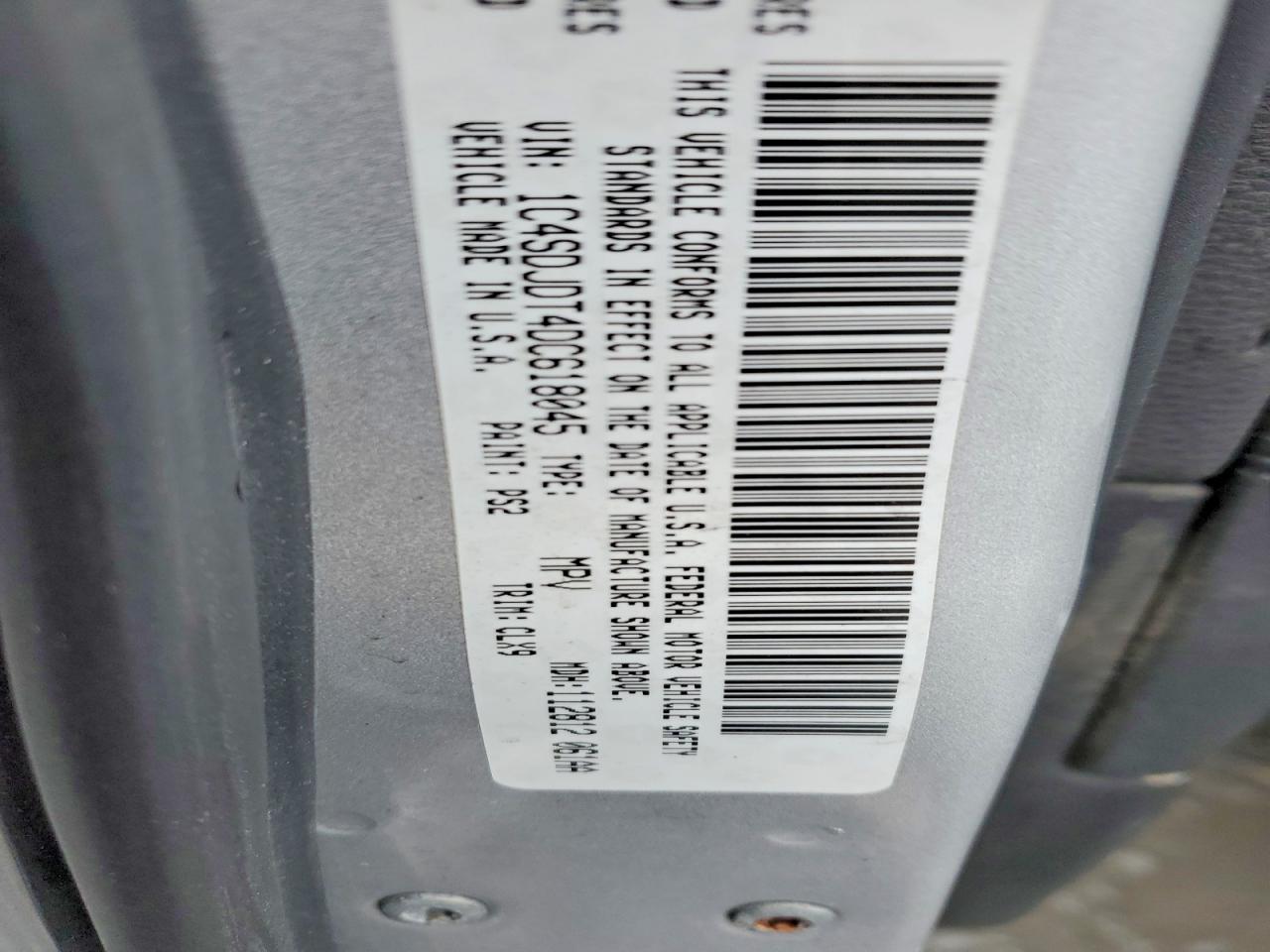 2013 Dodge Durango Crew Silver vin: 1C4SDJDT4DC618045