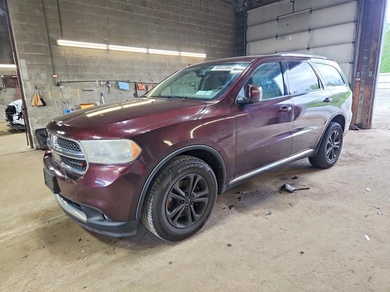 2012 Dodge Durango Crew Burgundy vin: 1C4SDJDT5CC252269