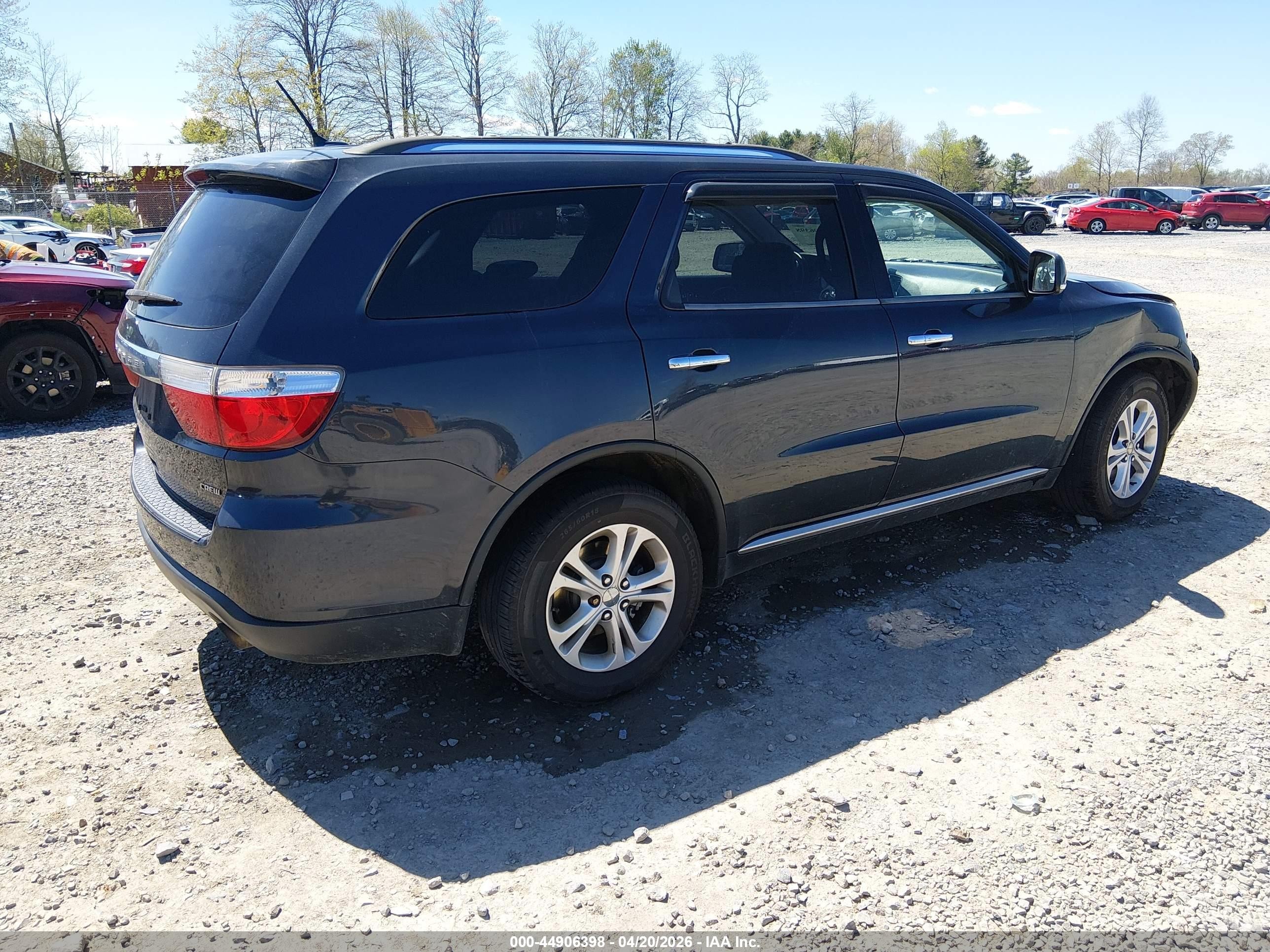 2013 Dodge Durango Crew Black vin: 1C4SDJDT5DC682644